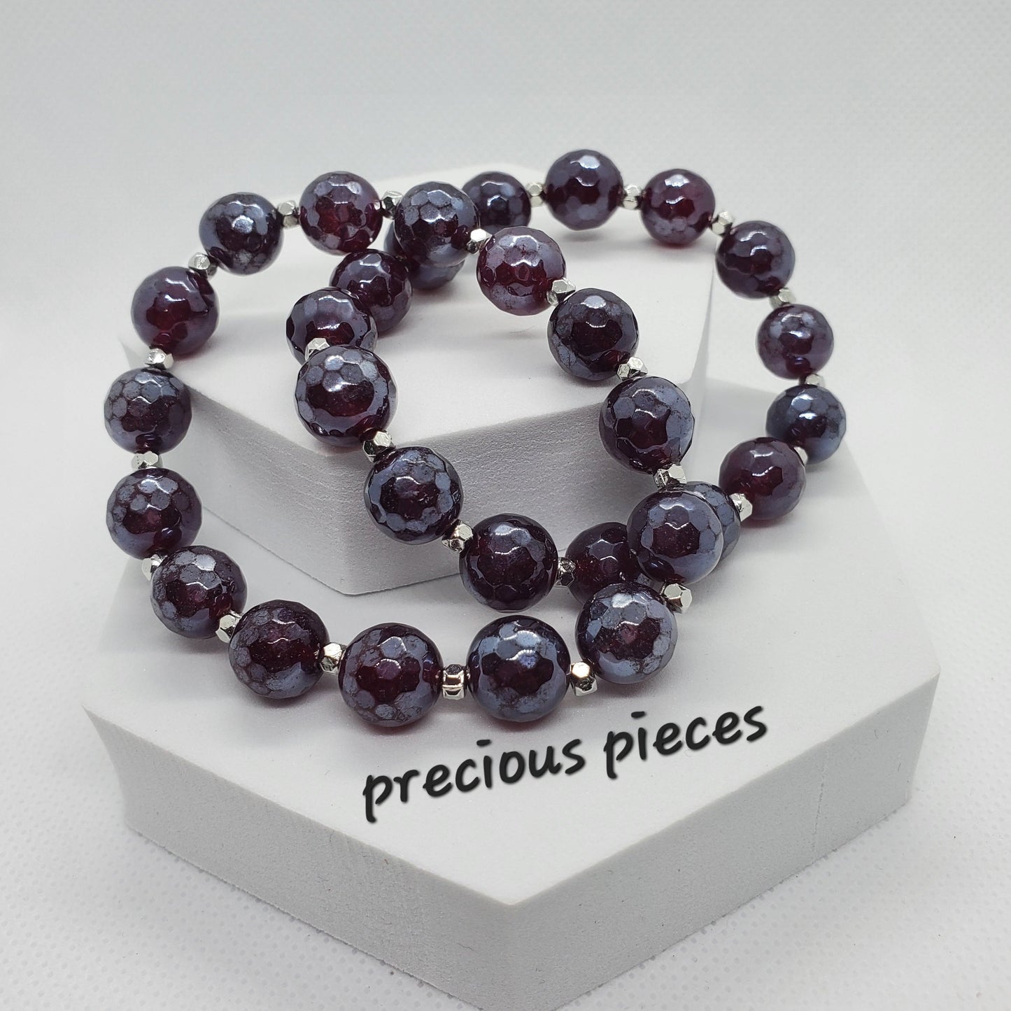 Quartz and Aventurine Beaded Bracelets