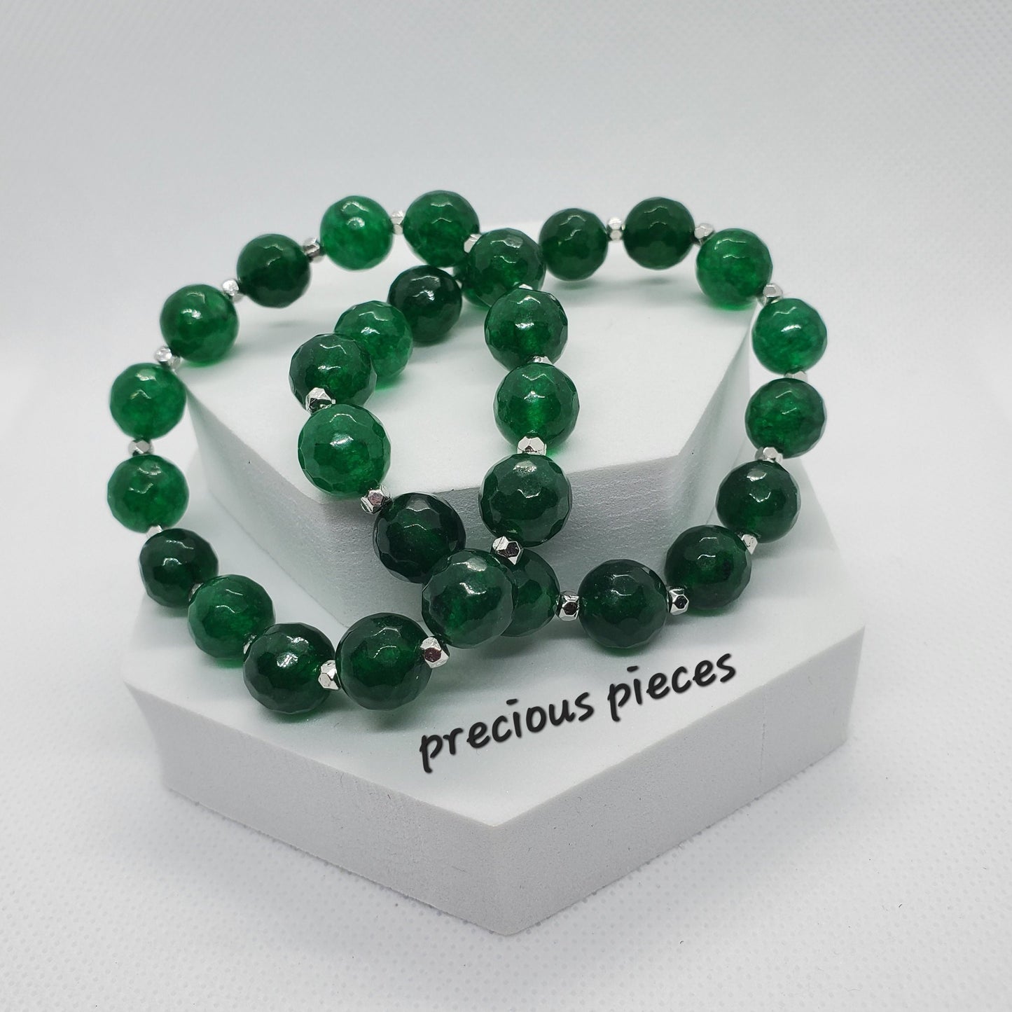 Quartz and Aventurine Beaded Bracelets