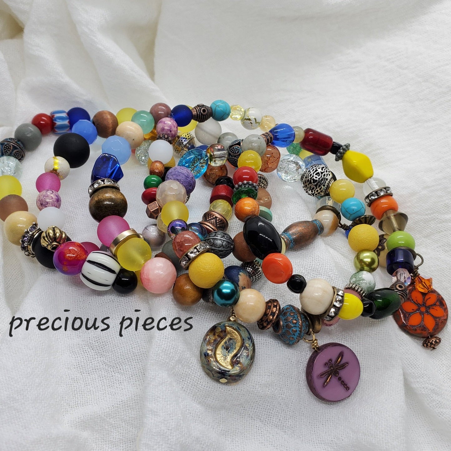 One of A Kind Dragonfly Bracelet