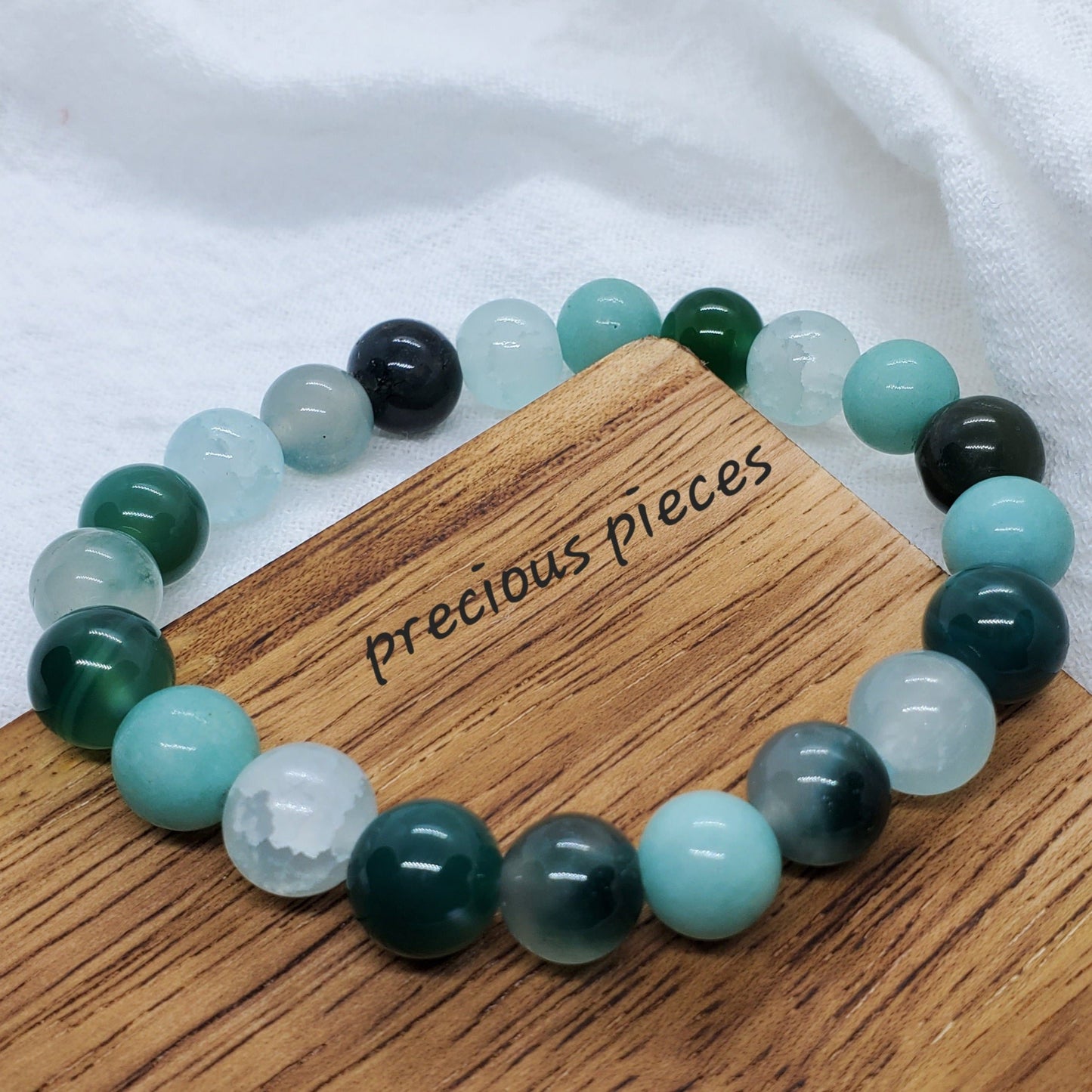 Minty Green Beaded Bracelets