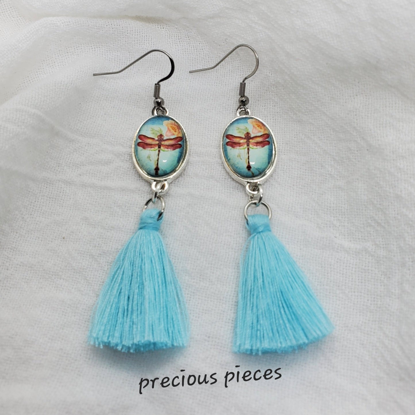 Dragonfly Tassel Earrings (click for more colors)