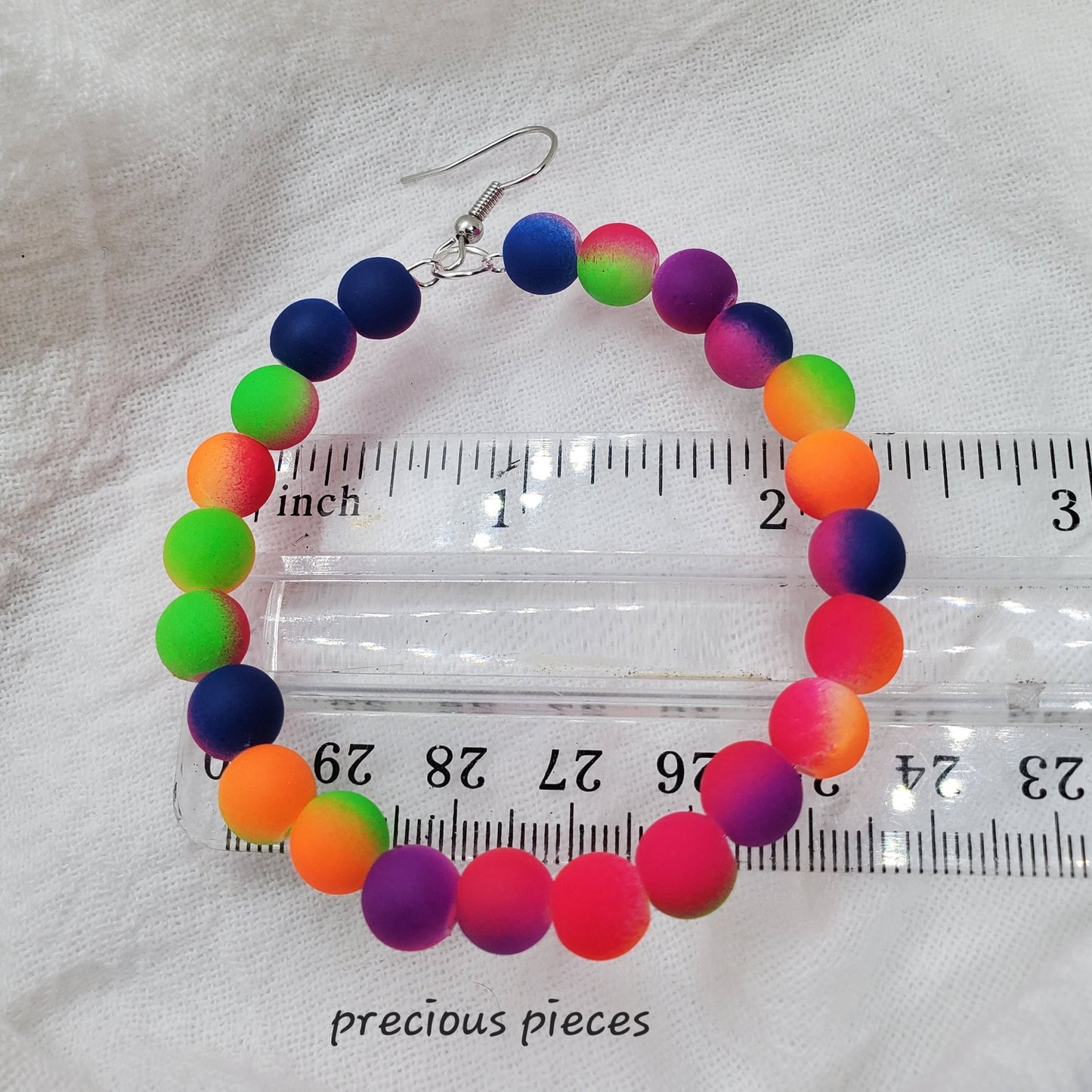 Neon Hoop Earrings