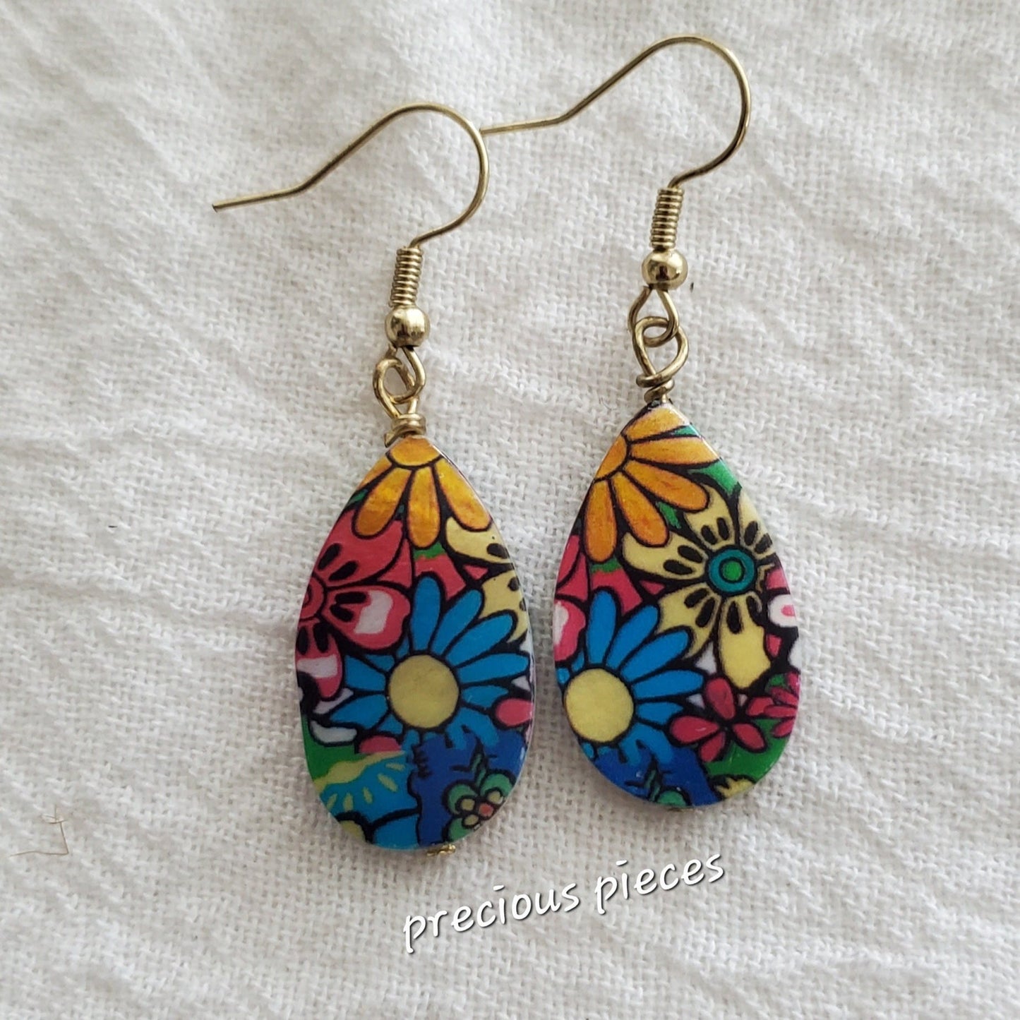 Floral Teardrop Earrings