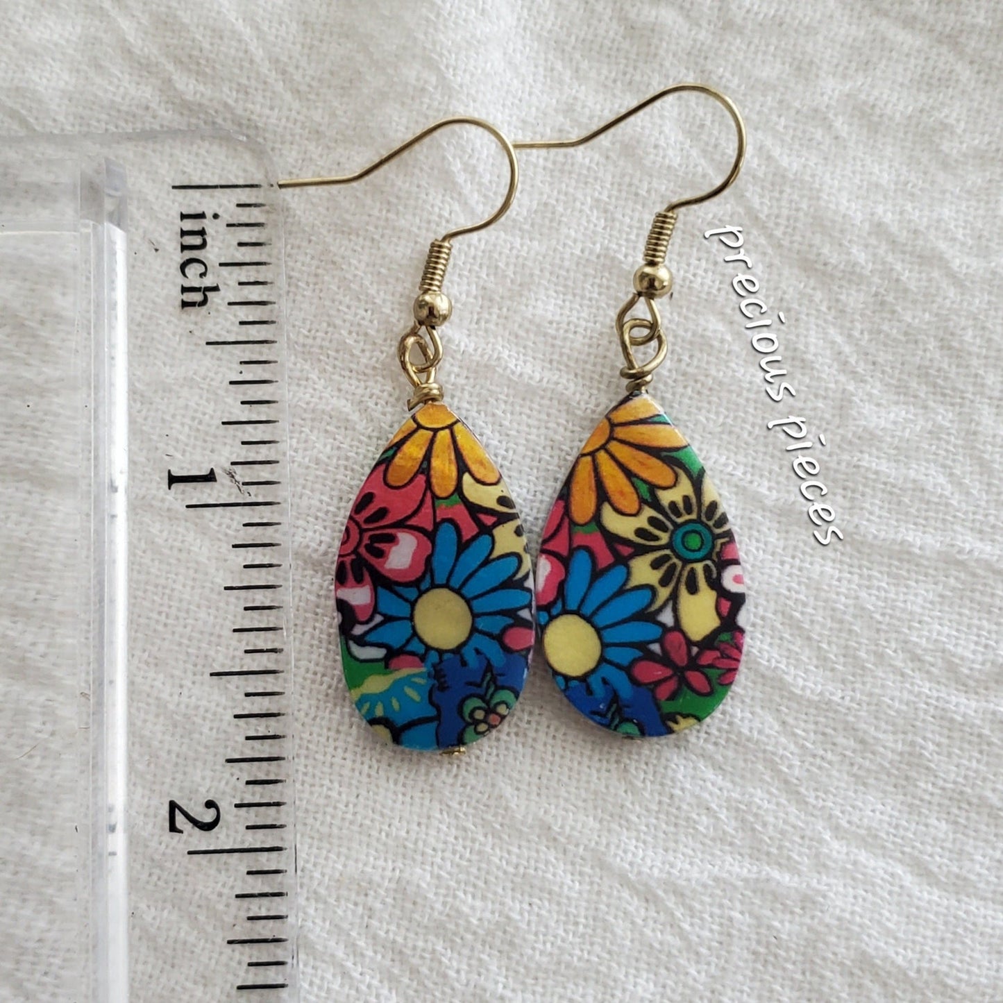 Floral Teardrop Earrings