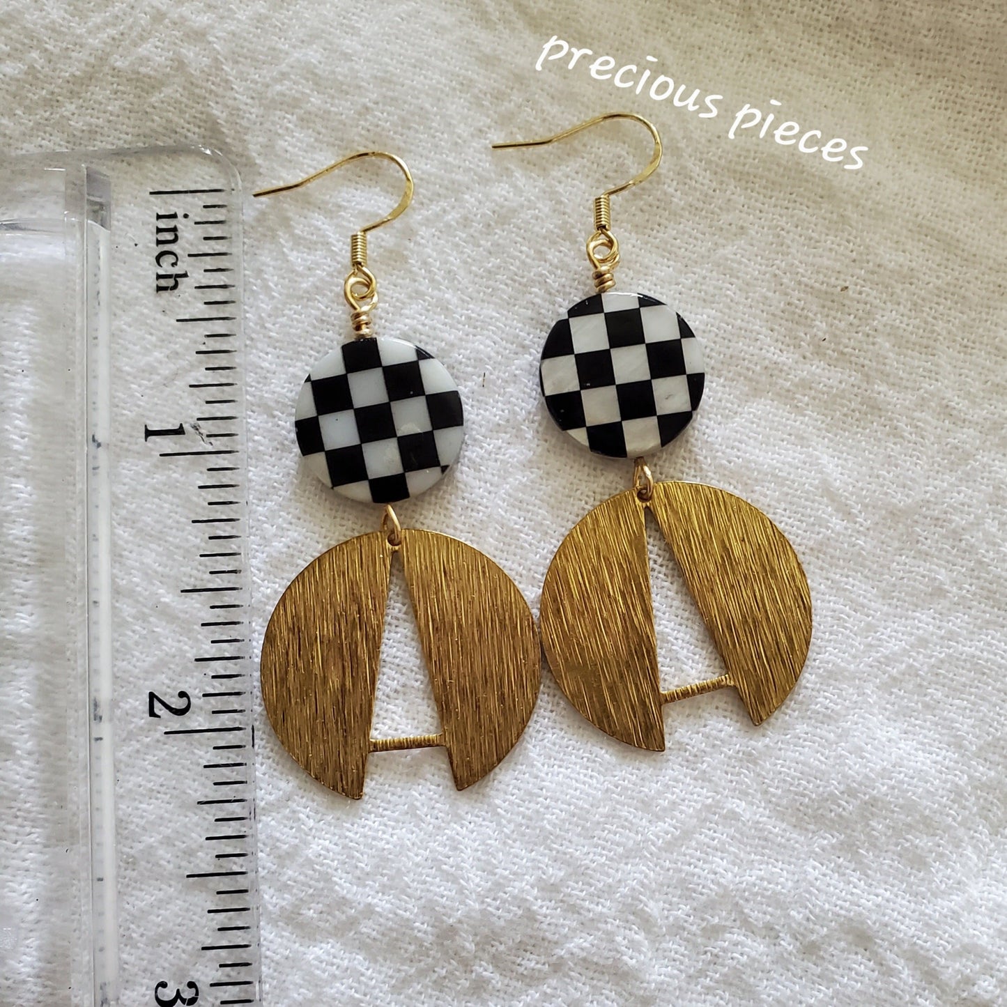 Brass Circle Earrings (click for more options)