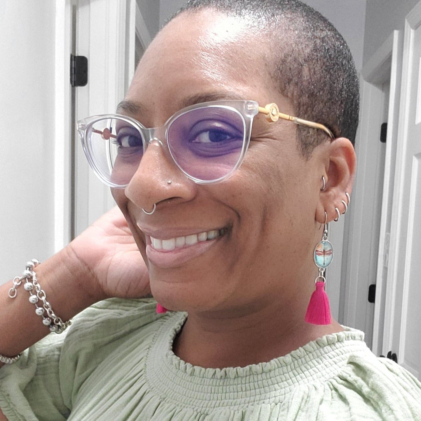Dragonfly Tassel Earrings (click for more colors)