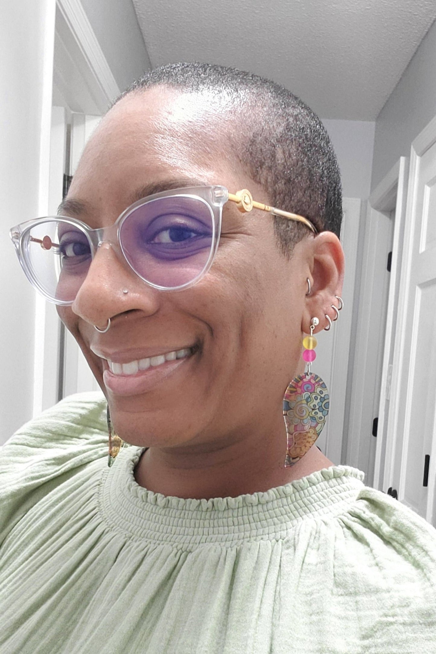 Paisley Print Earrings