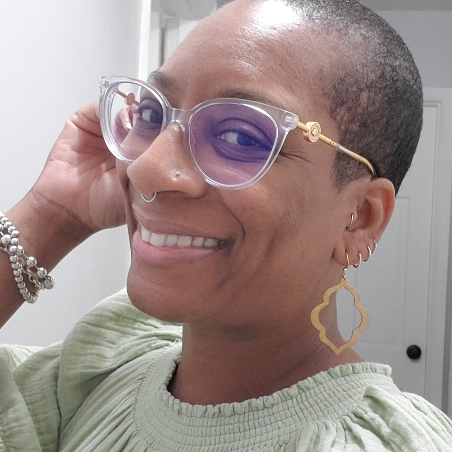 Brass Gourd Shape Earrings