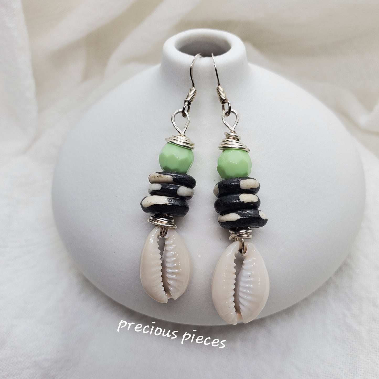 Cowrie Shell Earrings (Click picture for more colors)