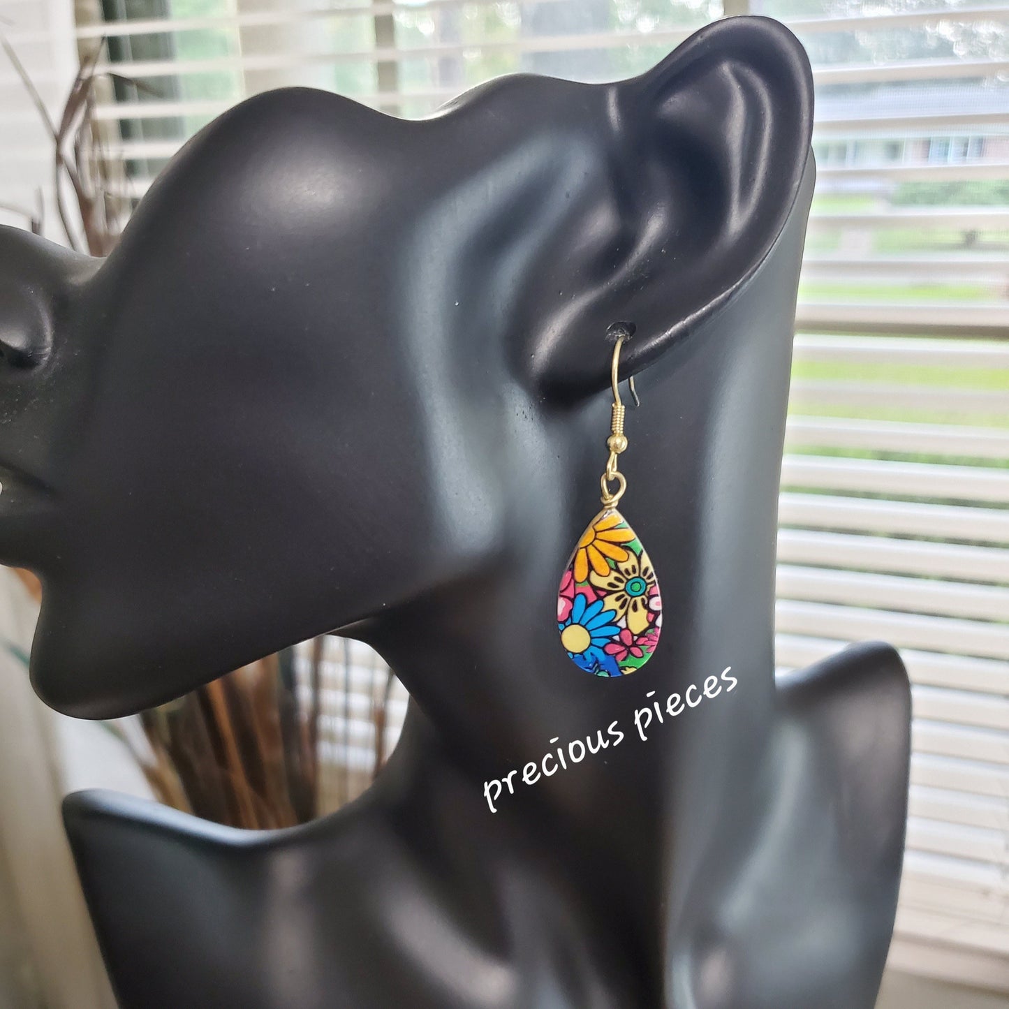 Floral Teardrop Earrings