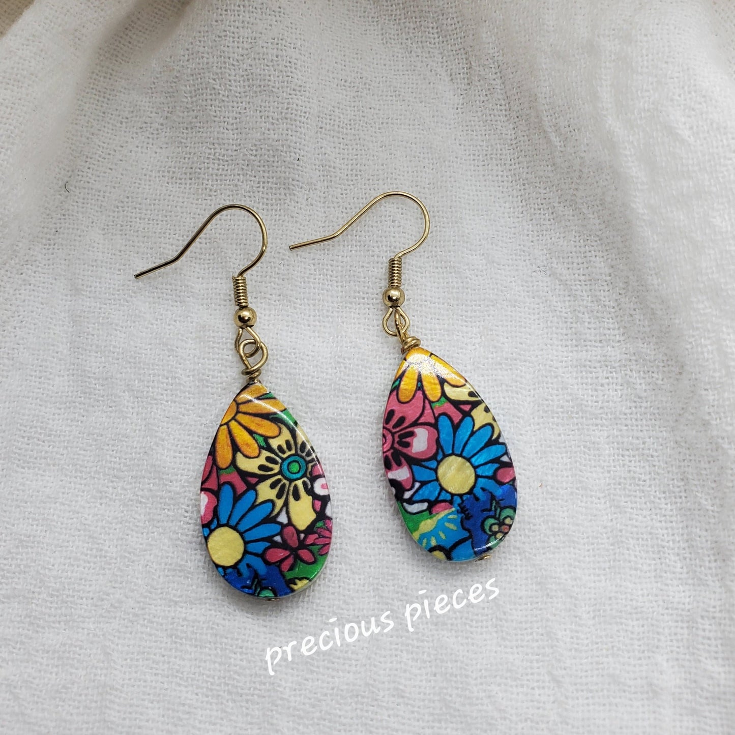 Floral Teardrop Earrings