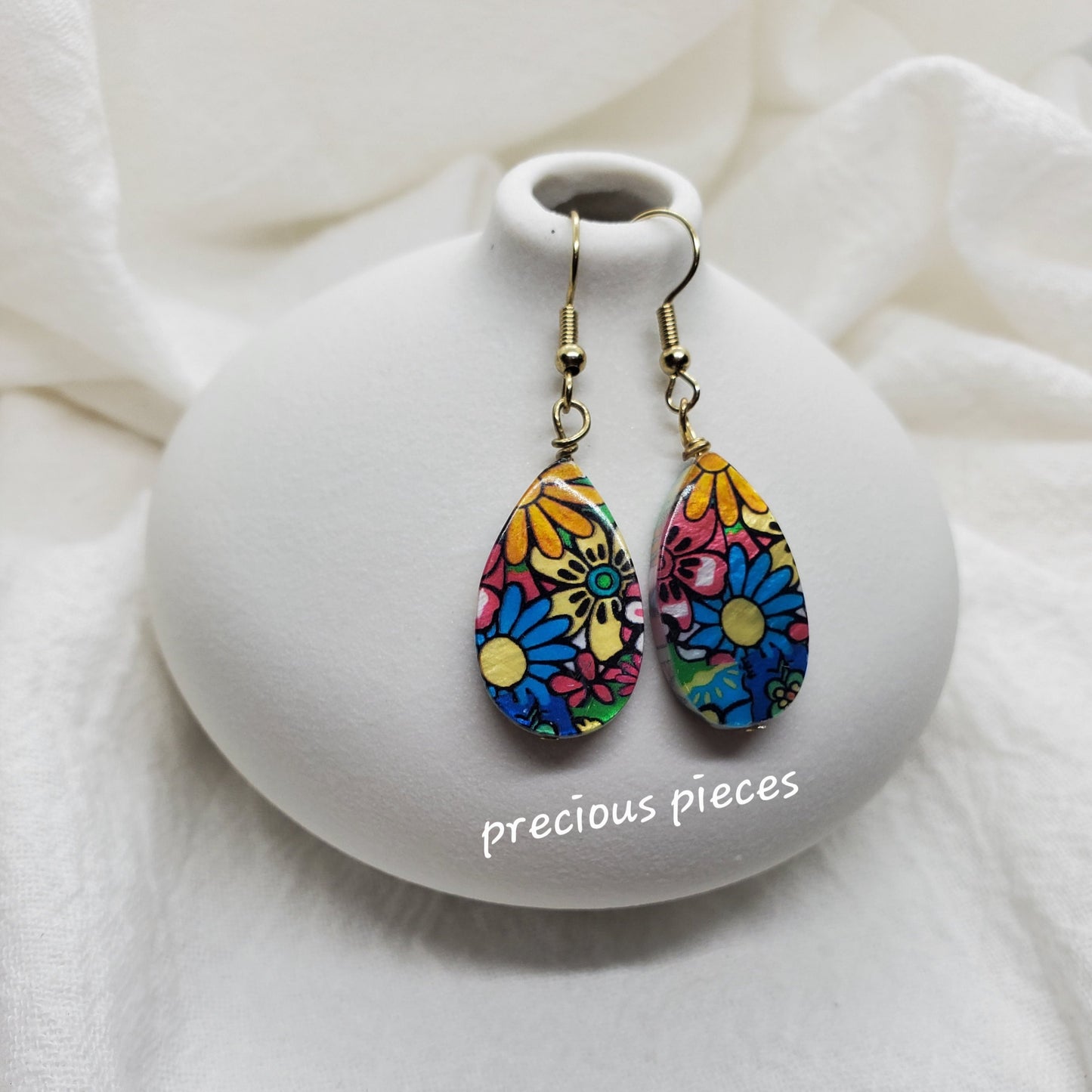 Floral Teardrop Earrings