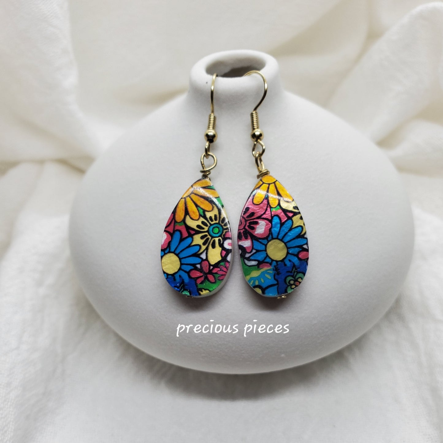 Floral Teardrop Earrings