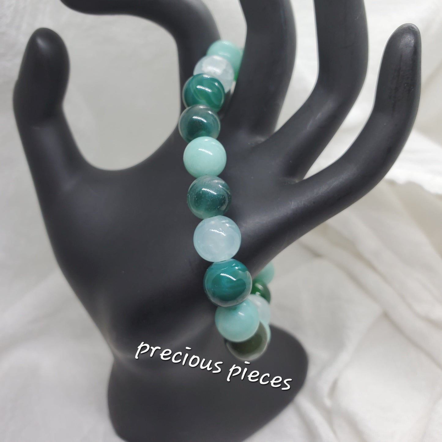 Minty Green Beaded Bracelets