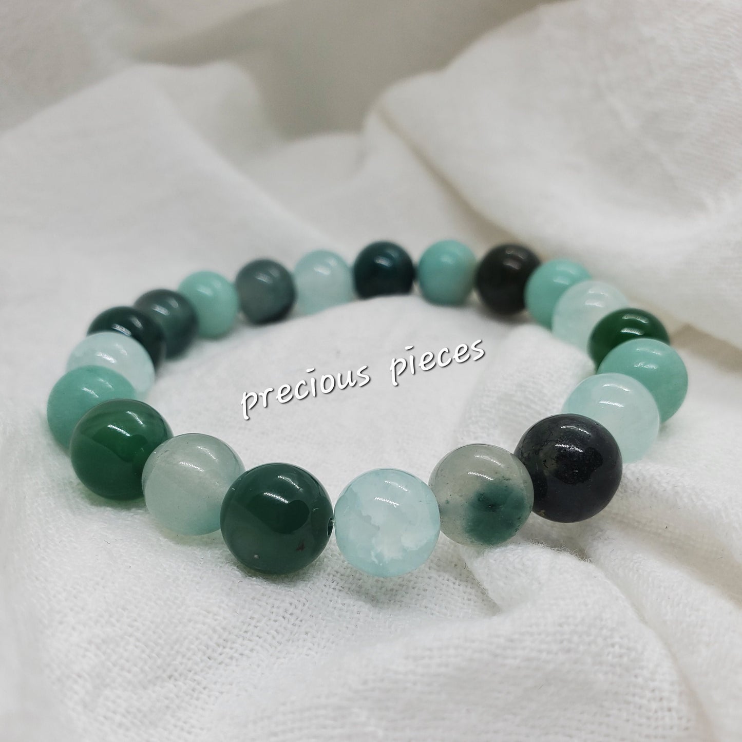 Minty Green Beaded Bracelets