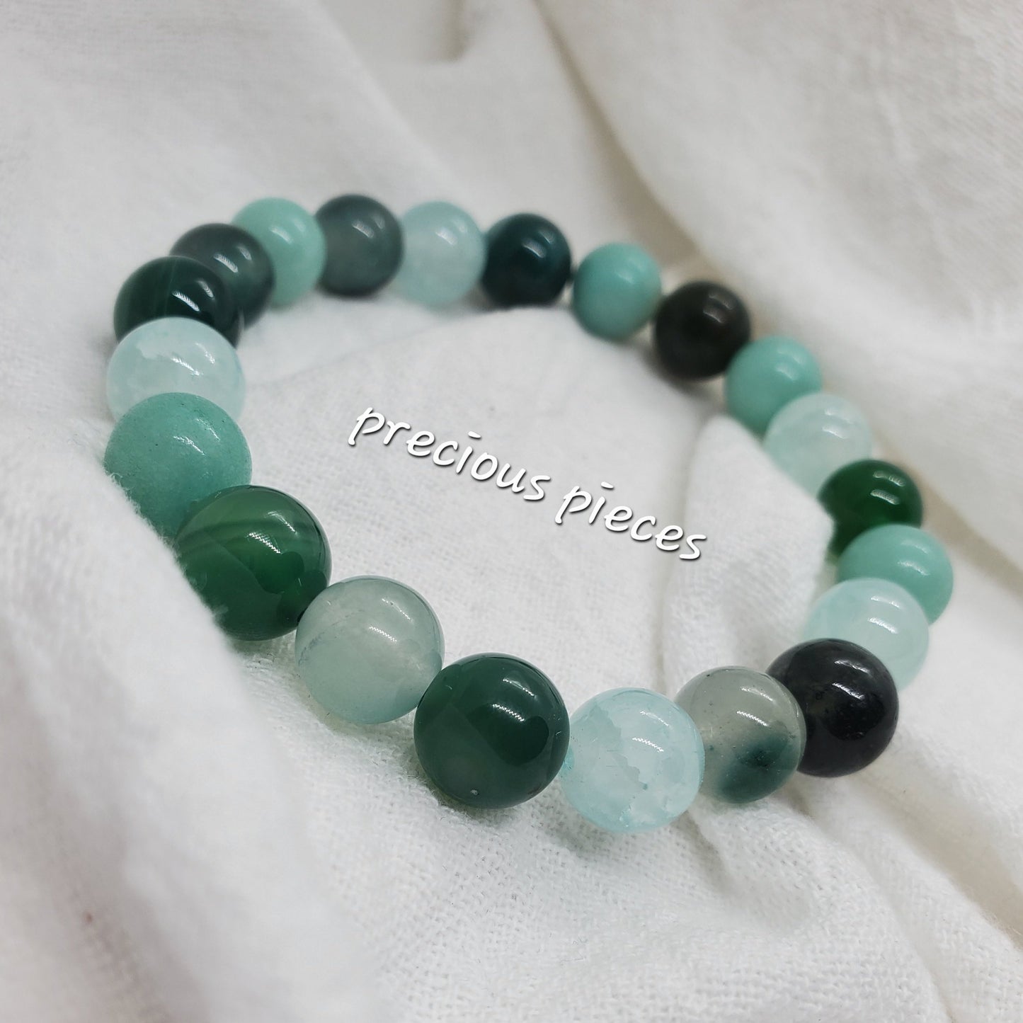 Minty Green Beaded Bracelets