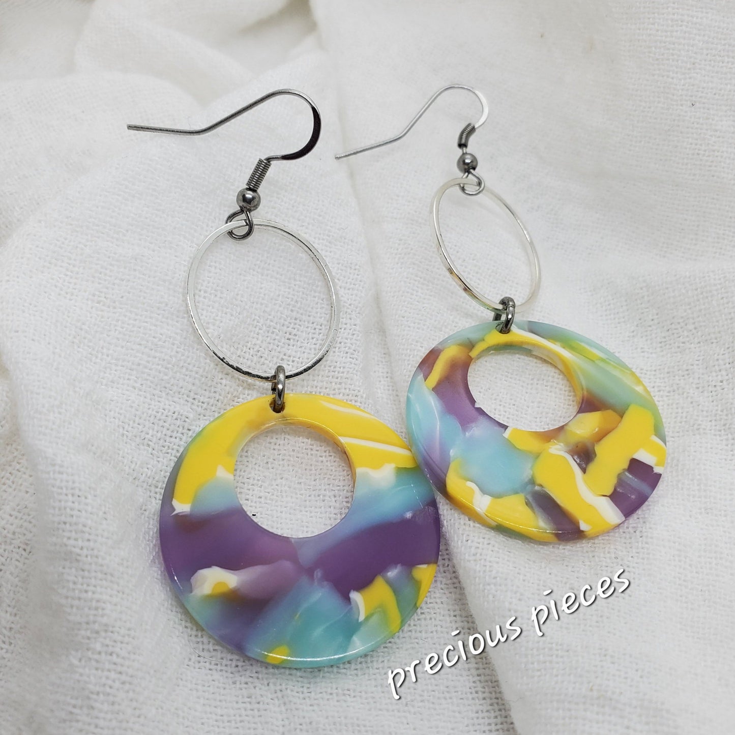 Mosaic Hoop Earrings