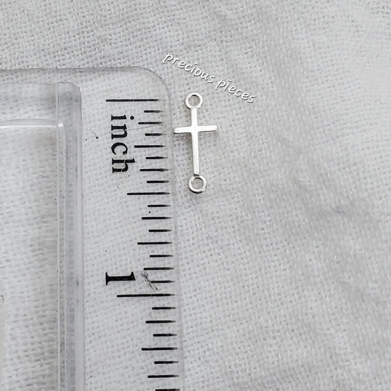 Sterling Silver Cross Slider Bracelet