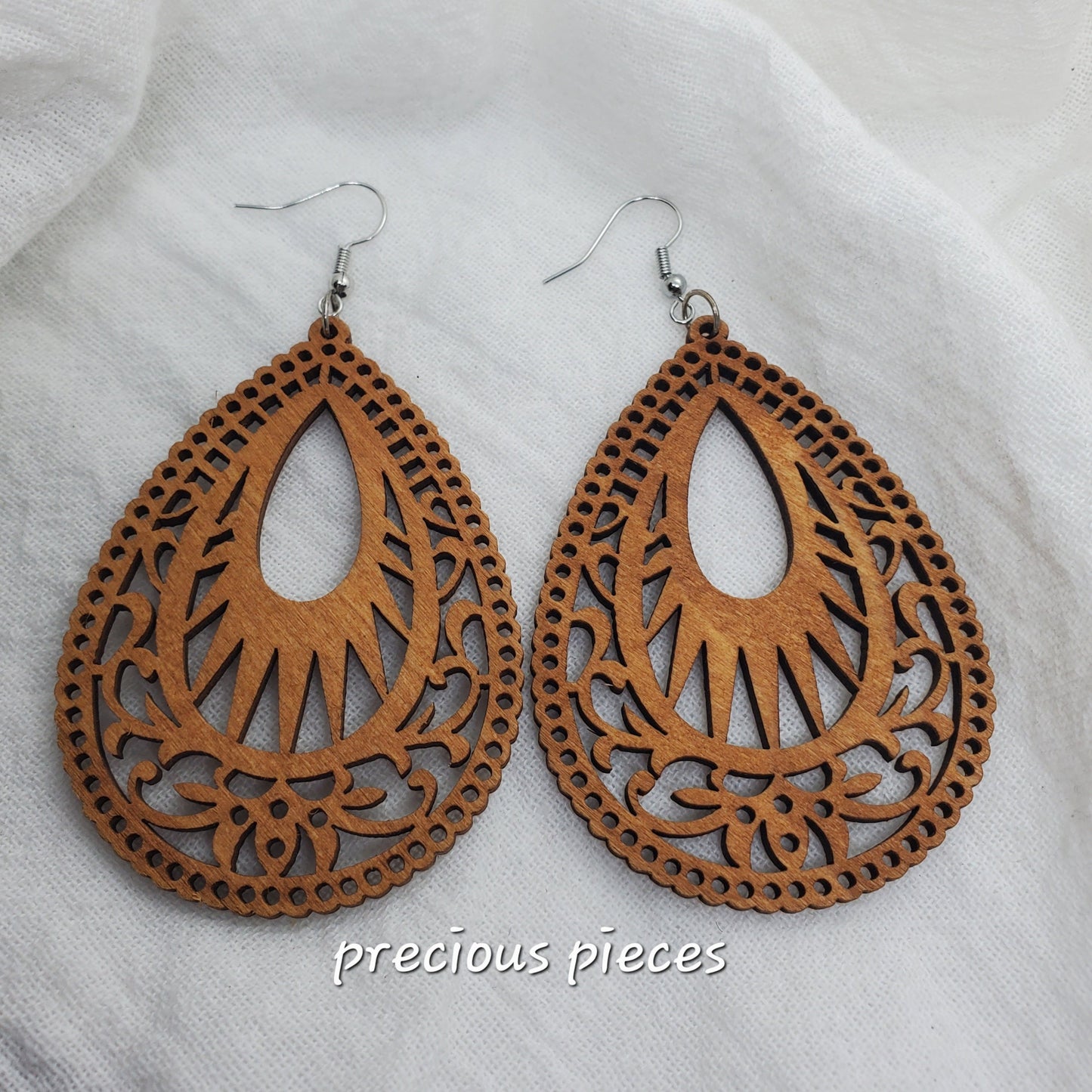 Tear Drop Wood Earrings (Click picture for more options)
