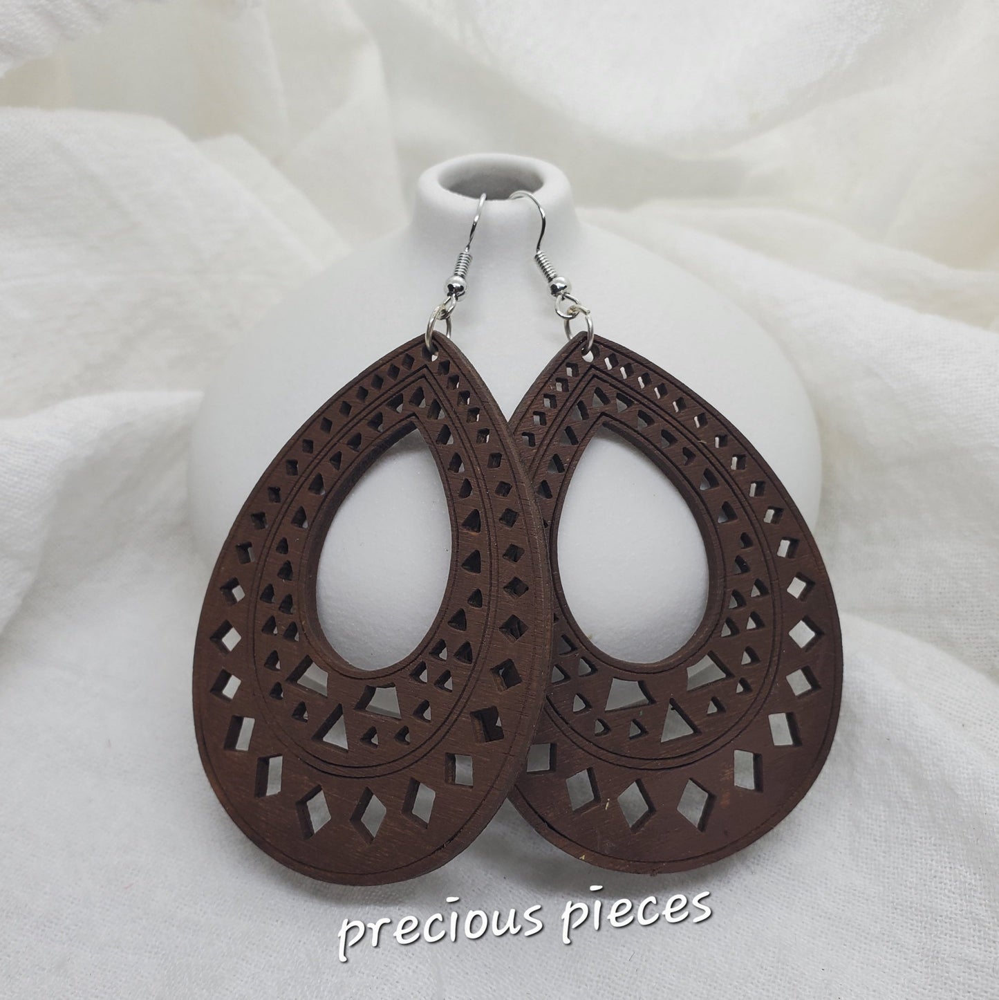 Tear Drop Wood Earrings (Click picture for more options)
