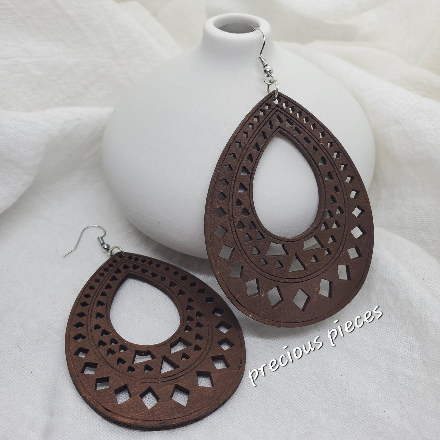 Tear Drop Wood Earrings (Click picture for more options)