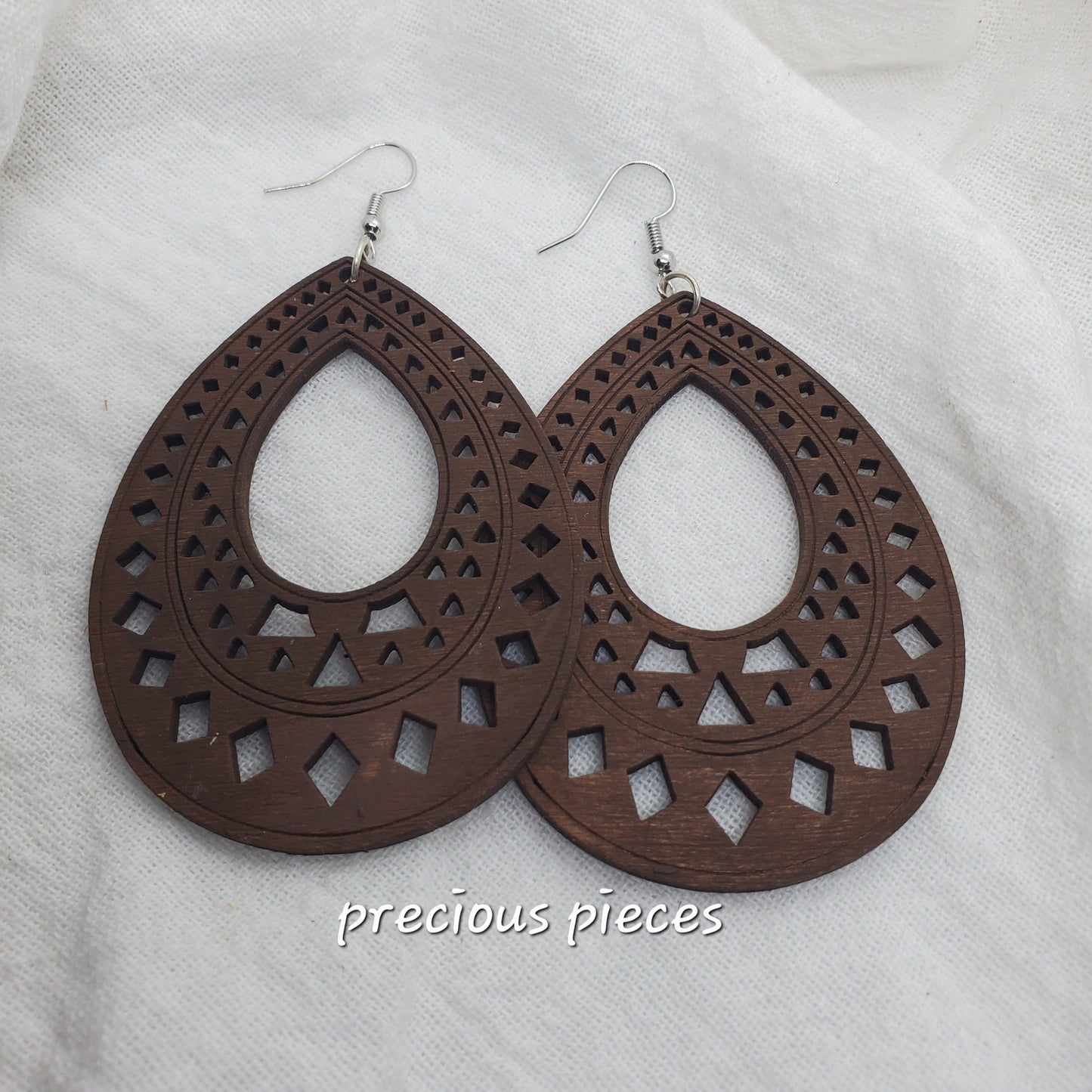 Tear Drop Wood Earrings (Click picture for more options)