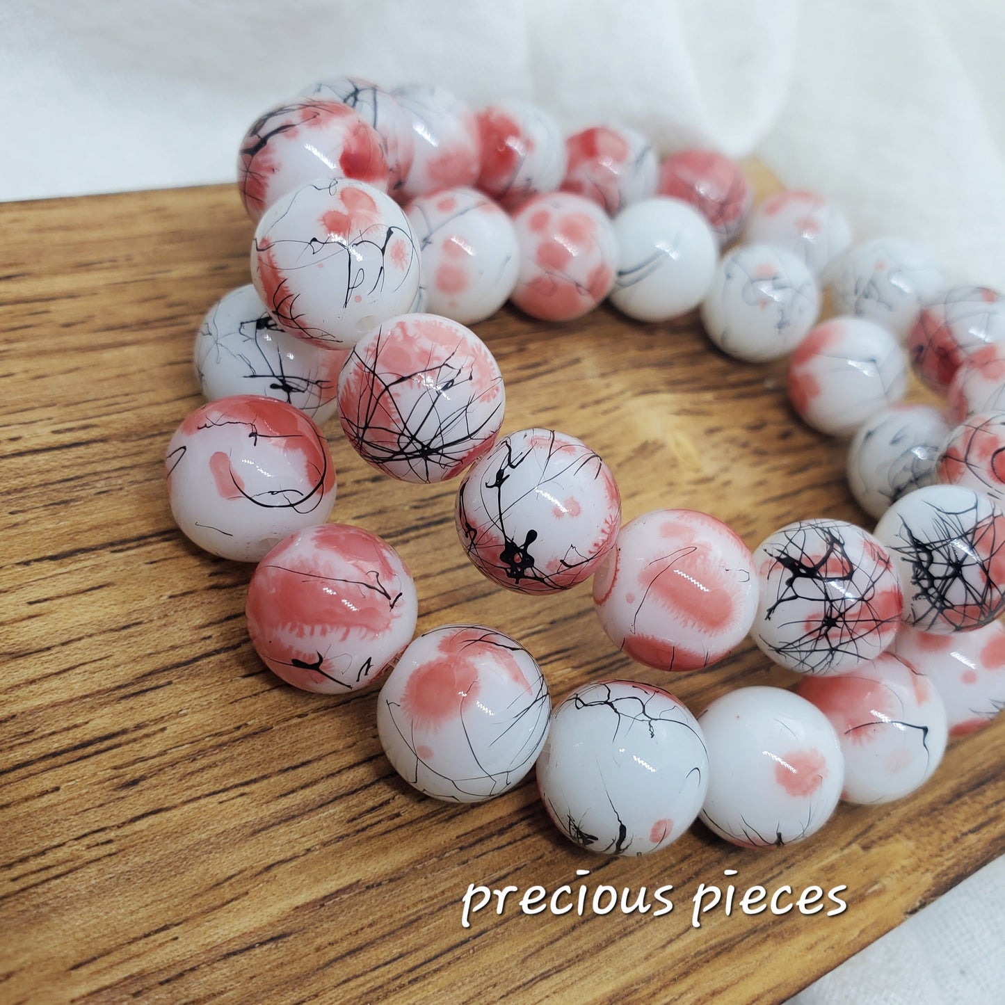 Splatter Glass Beaded Bracelets (click picture for more options)
