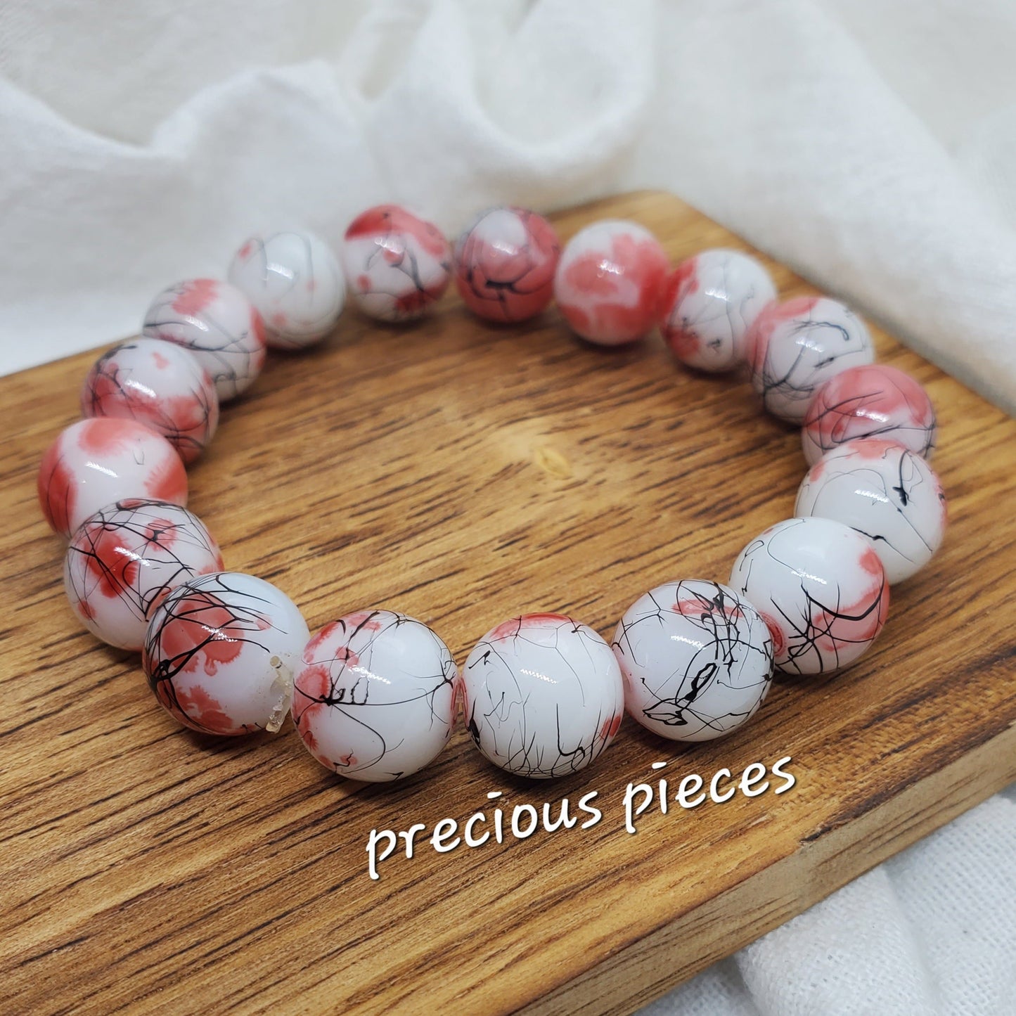 Splatter Glass Beaded Bracelets (click picture for more options)