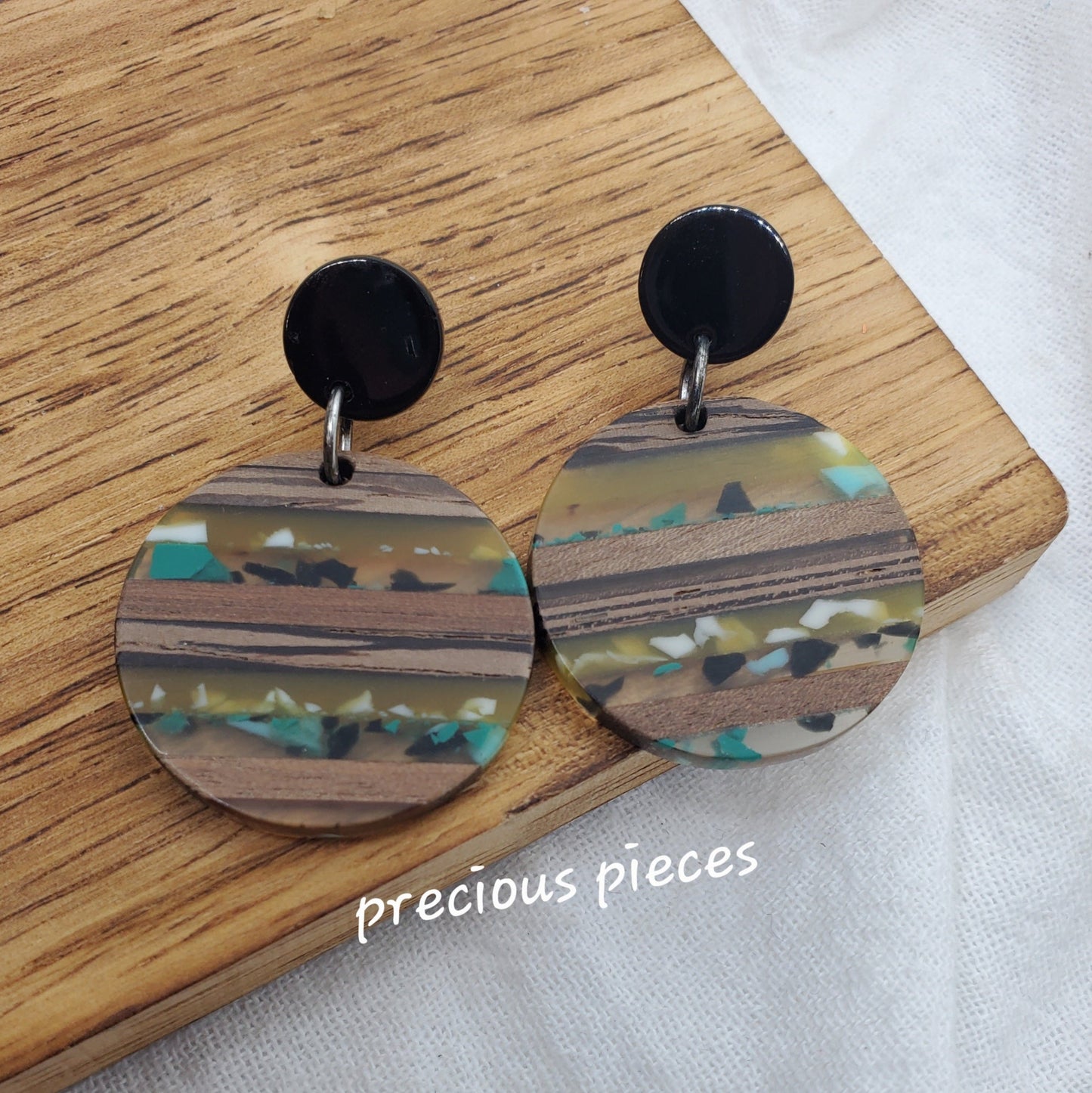 Wood Nature Tone Earrings