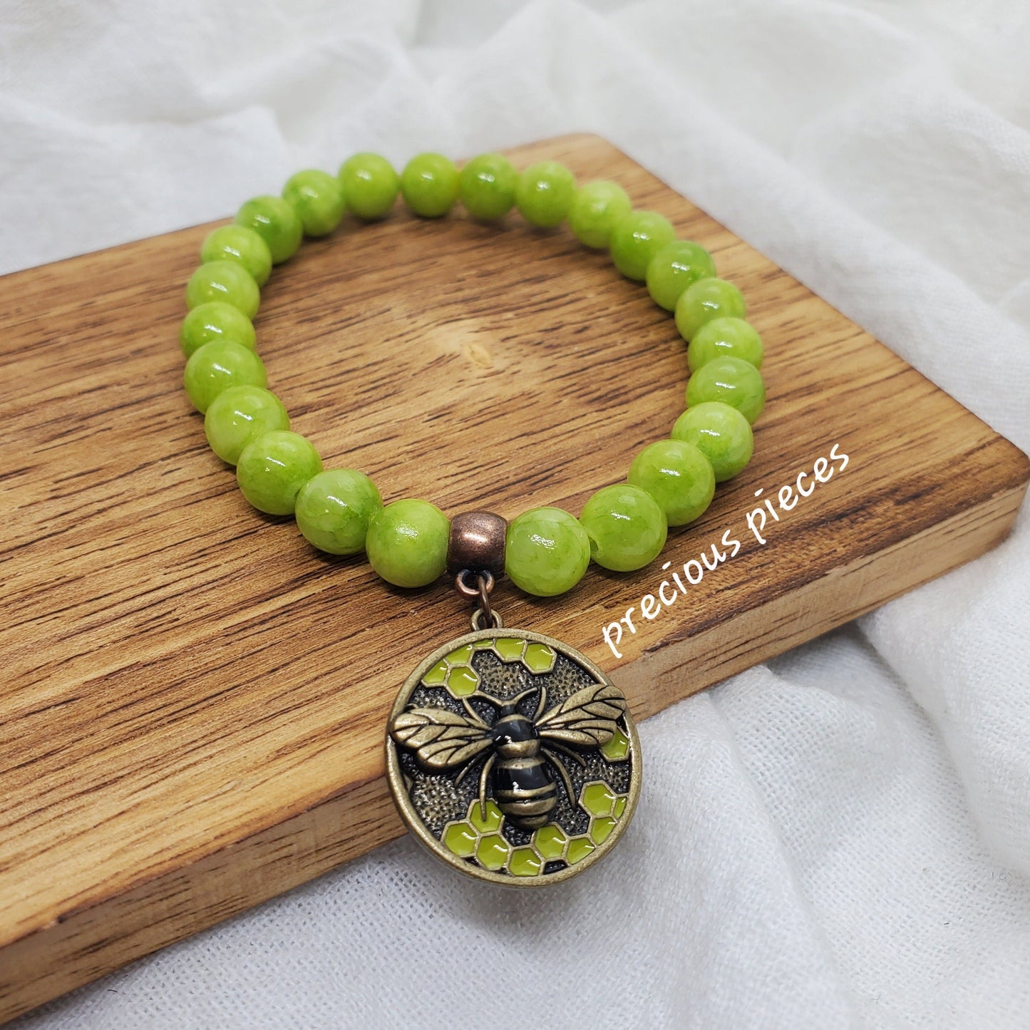 Work Hard Bumble Bee Bracelet