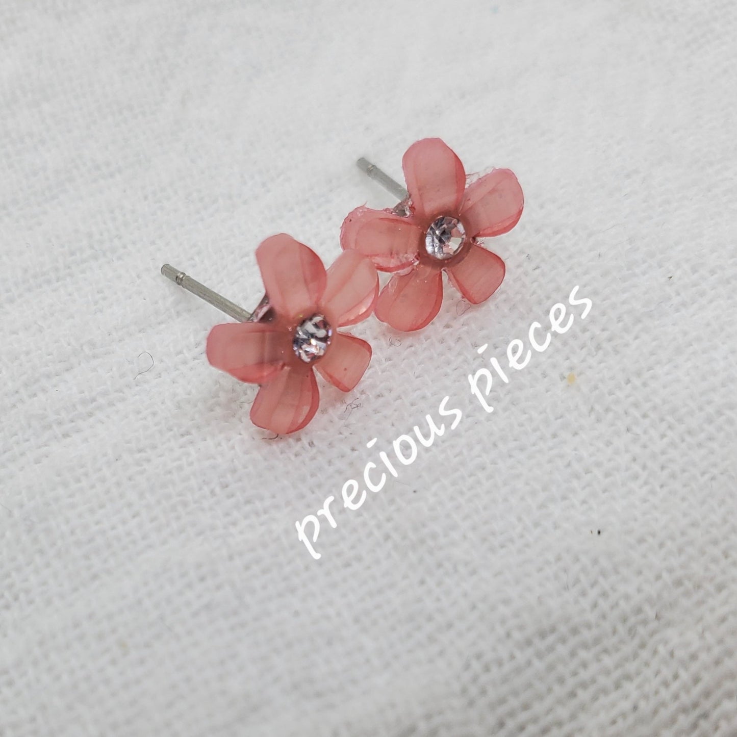 Kid's Sparkle Flower Earrings (click for more colors)