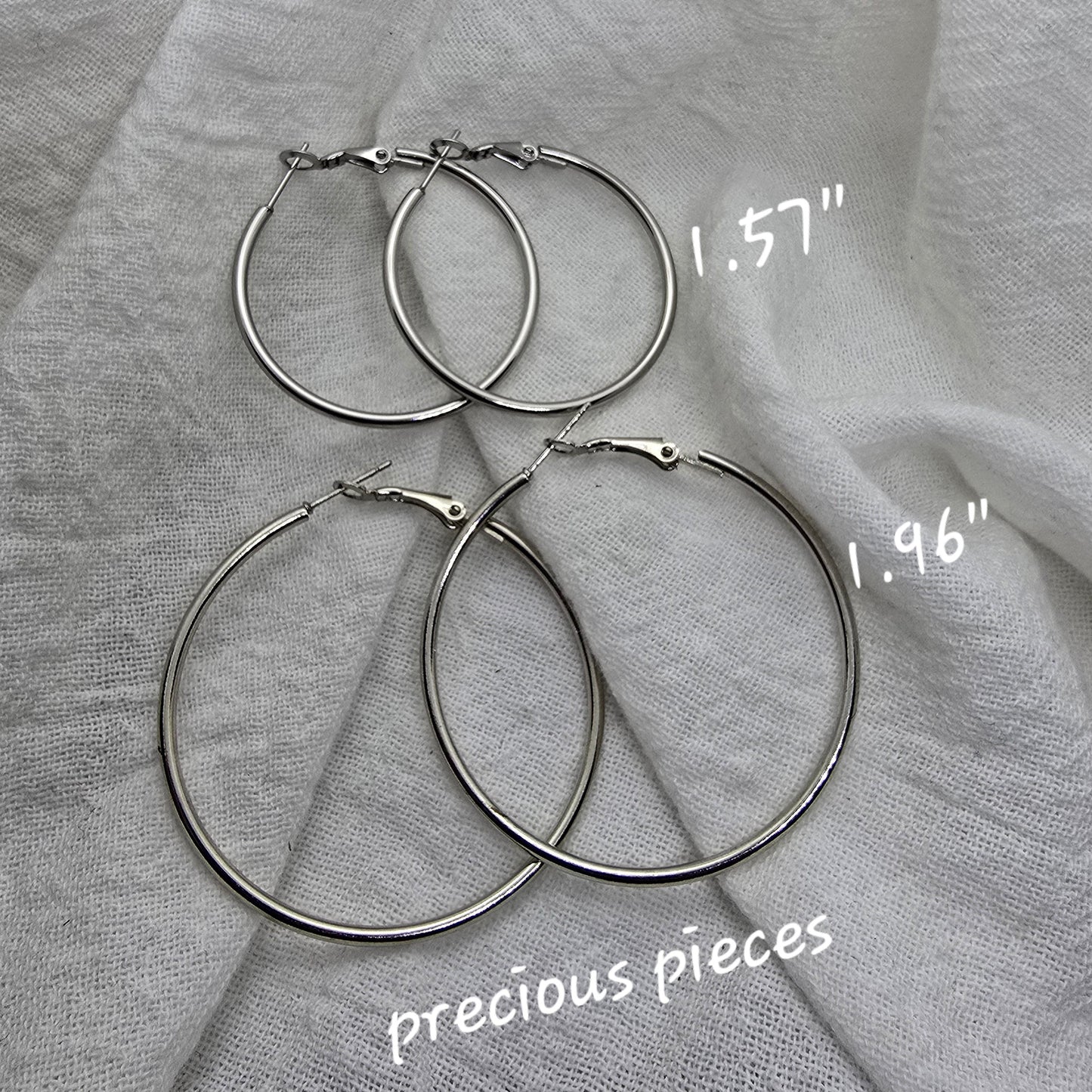 Stainless Steel Hoop Earrings (click for more sizes)