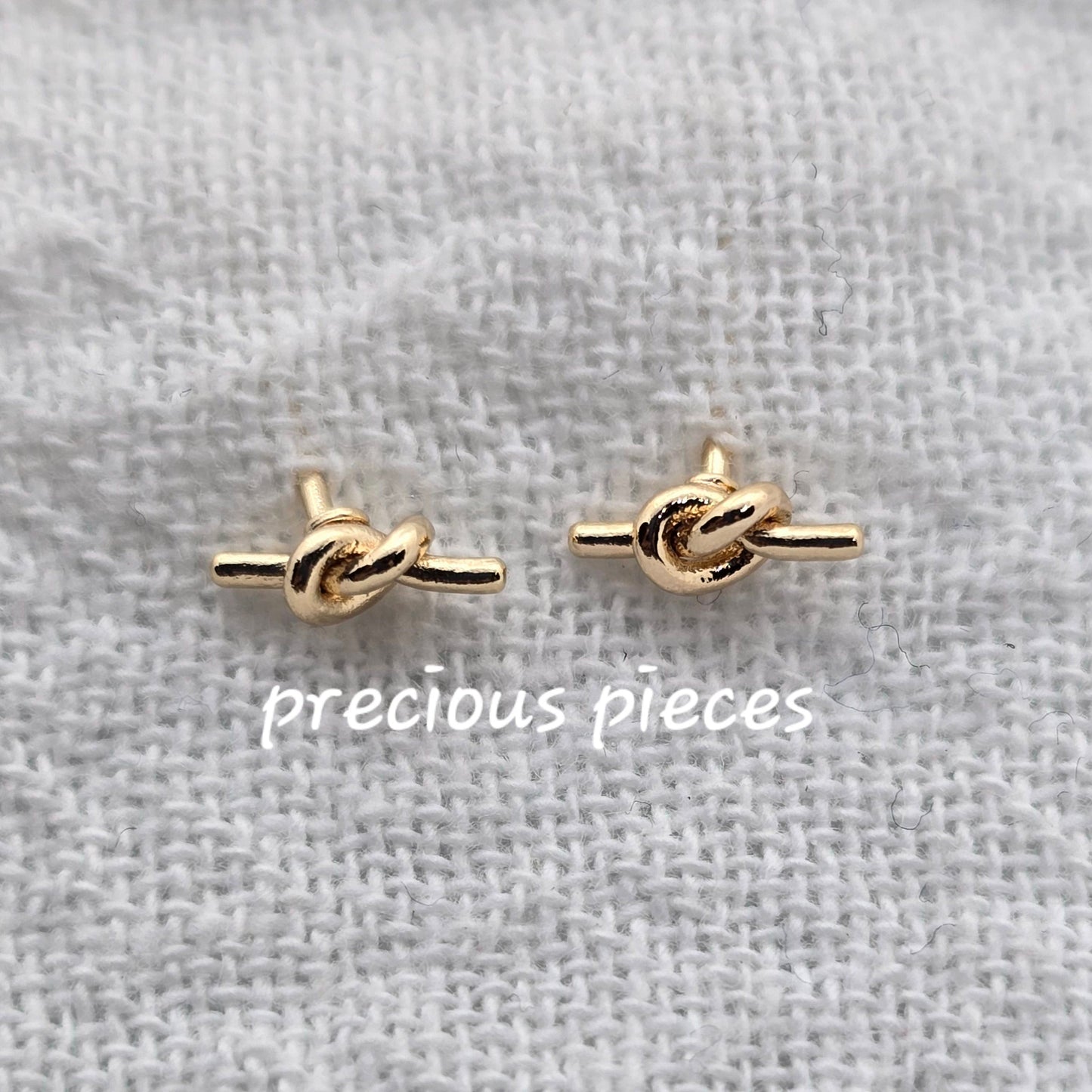 Dainty Tiny Knot Stud Earrings