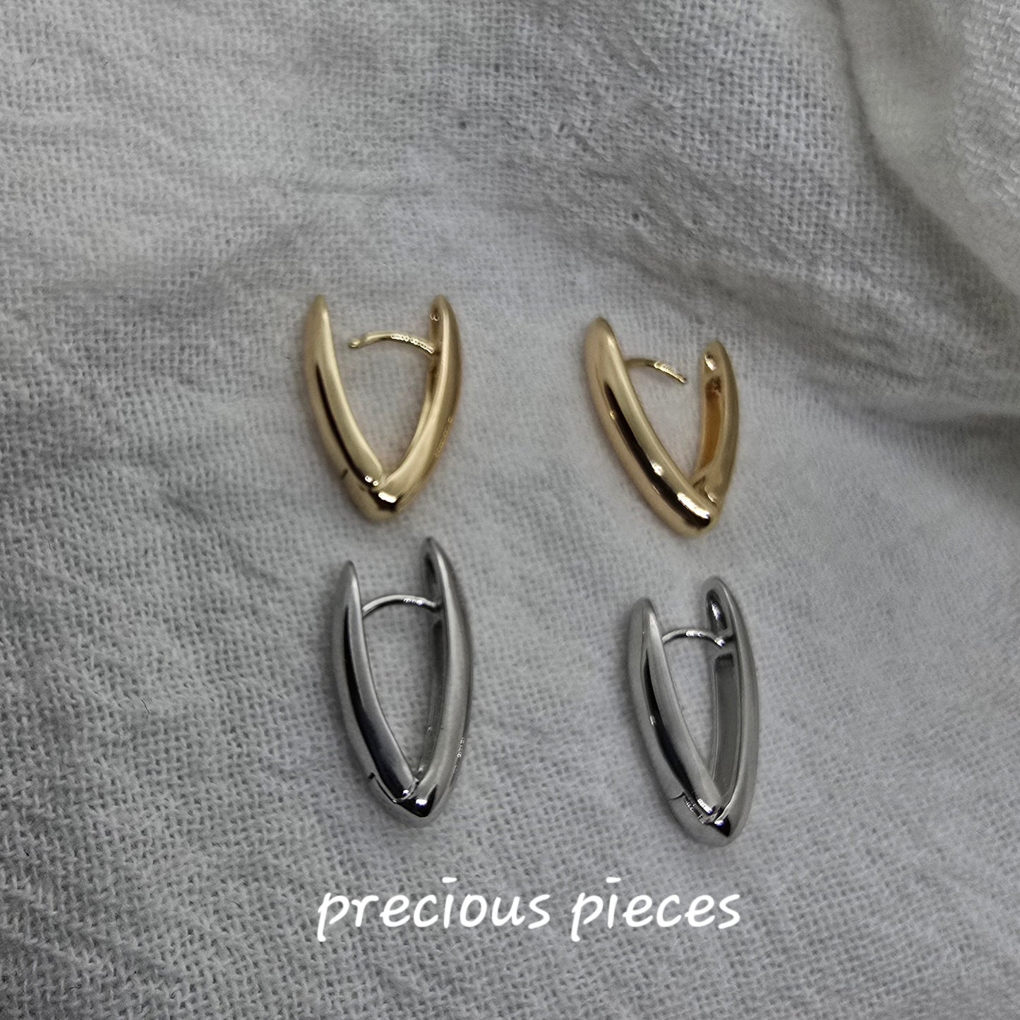 Elegant V Shaped Lever Back Earrings (click for more options)