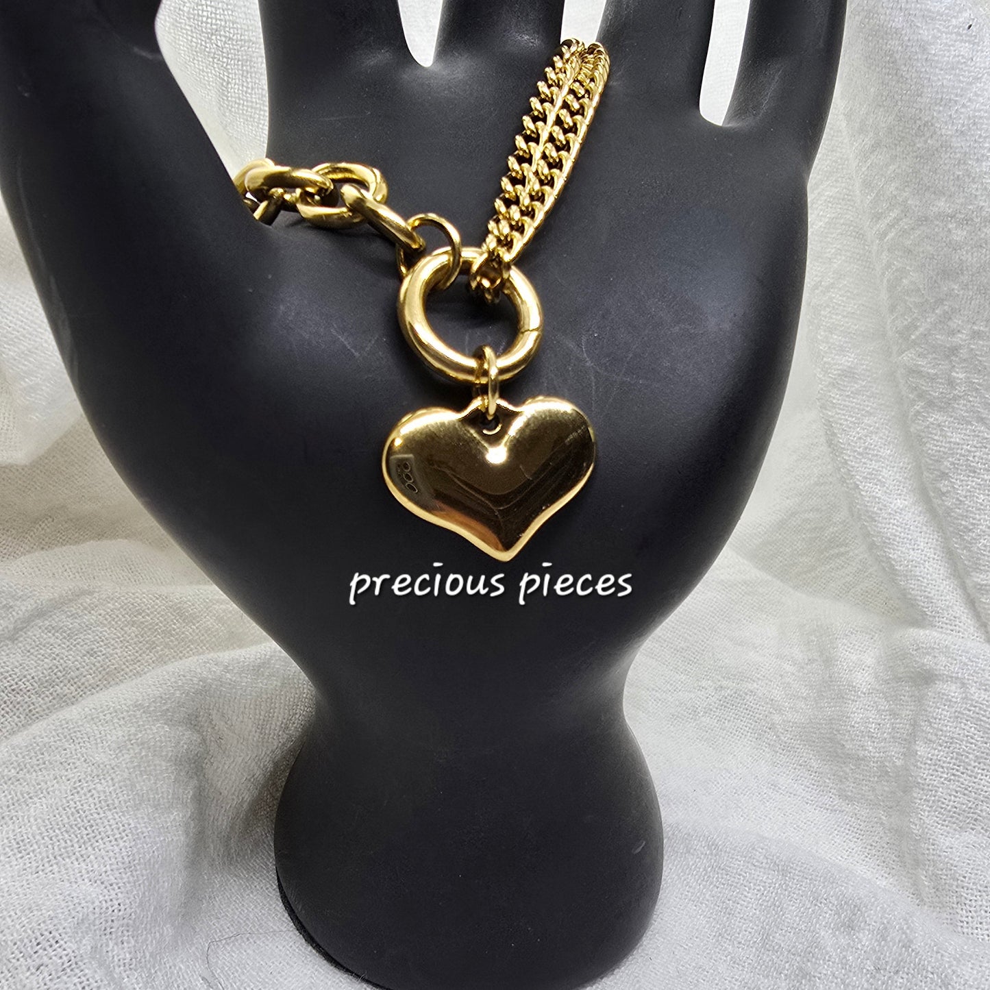 Chunky Heart Bracelet