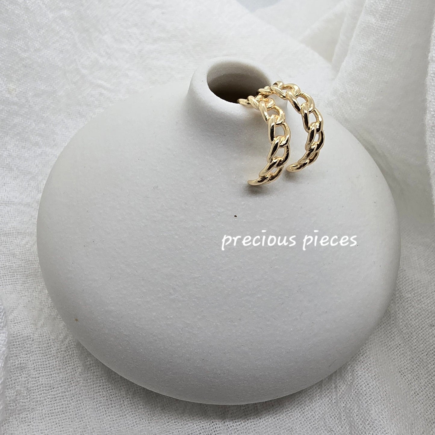 Circle Huggie Earrings