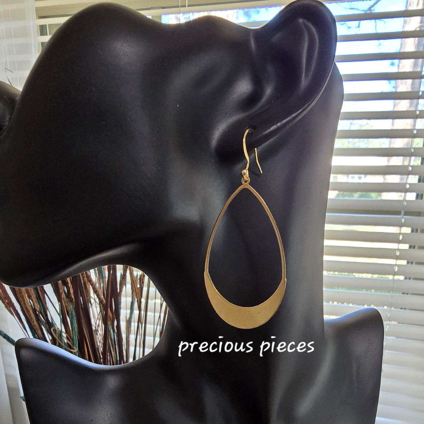 Brass Drop Earrings