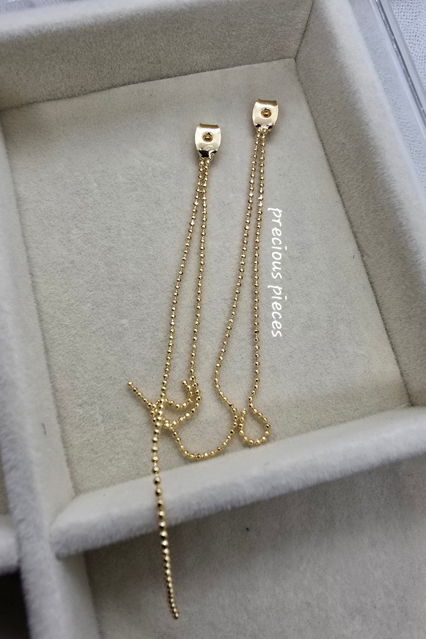 Ear Back with Long Tassel Chain (for earrings)