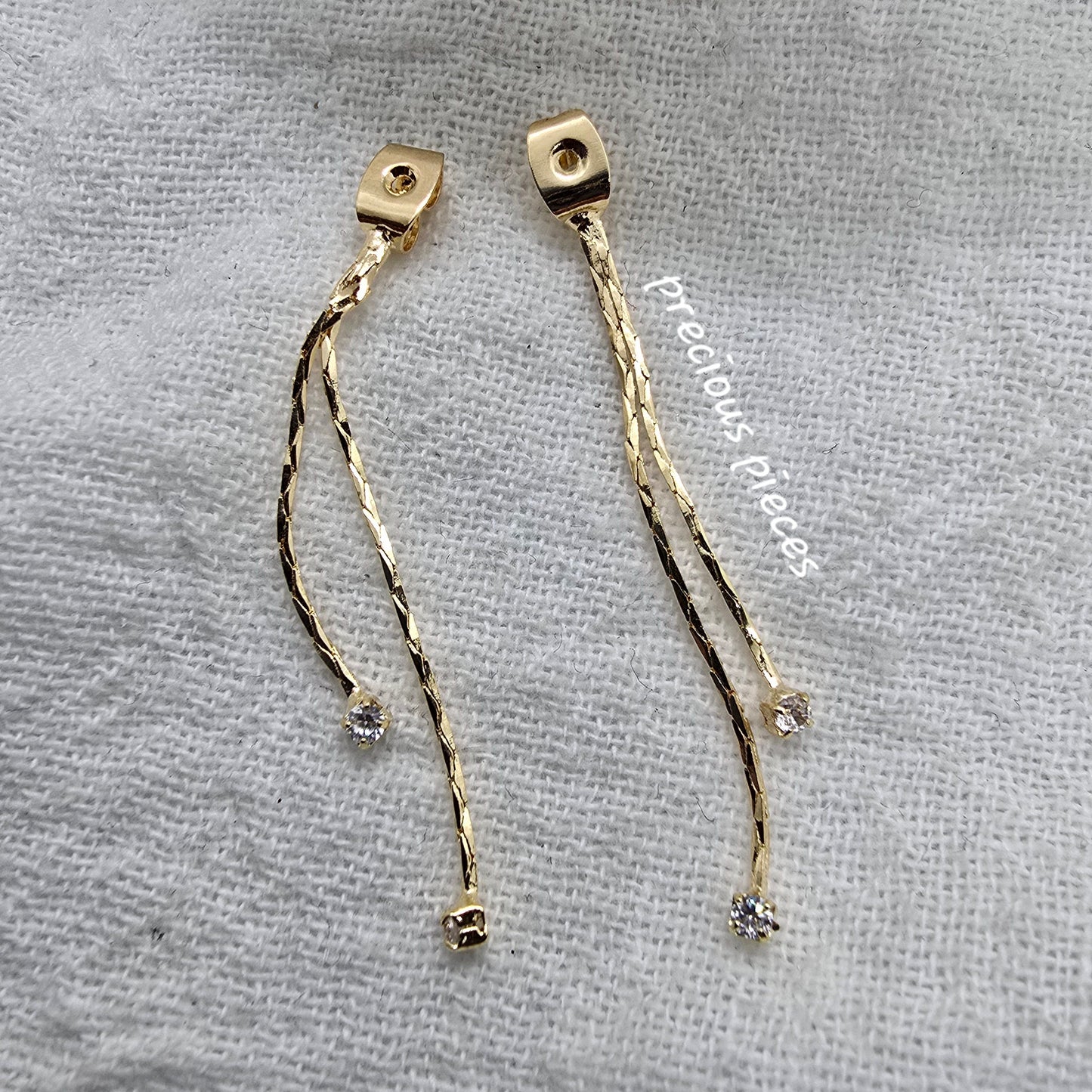 Ear Back with Dainty Diamond Chain (for earrings)
