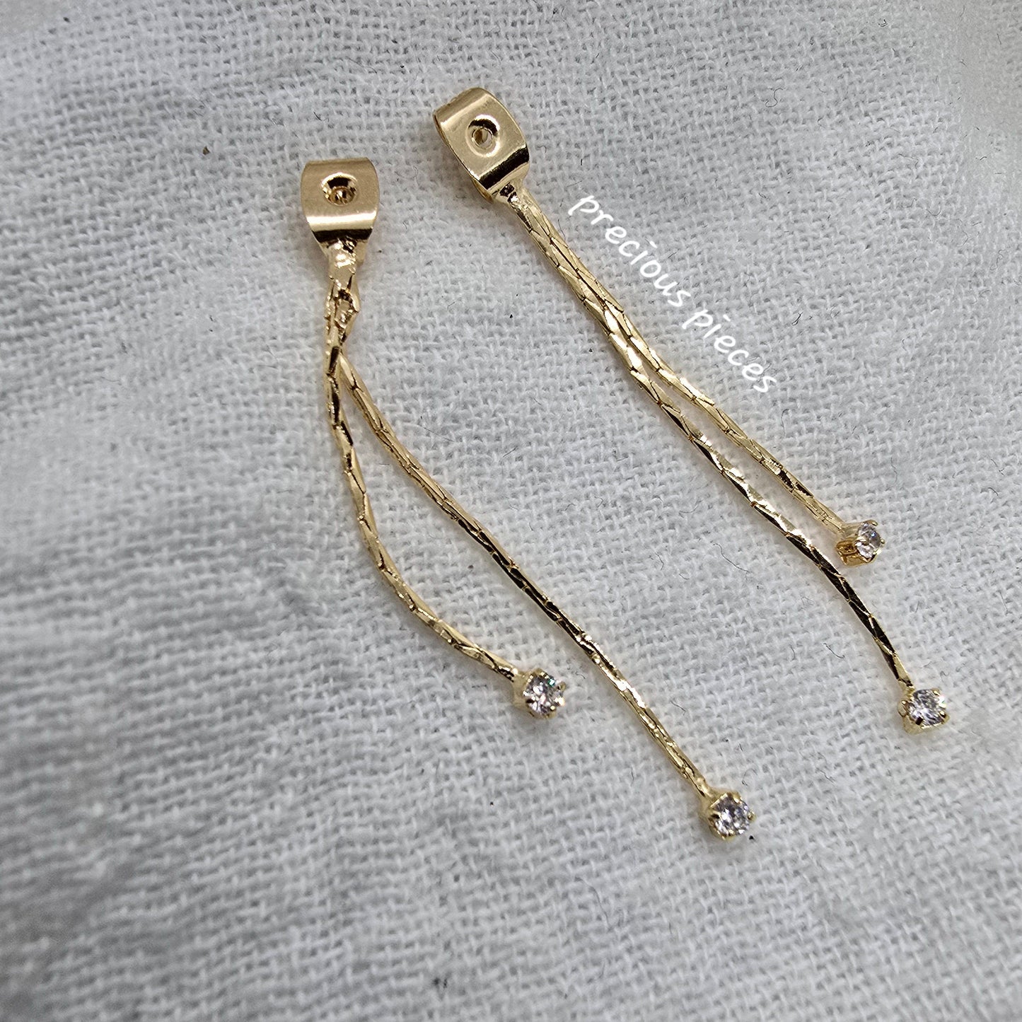 Ear Back with Dainty Diamond Chain (for earrings)