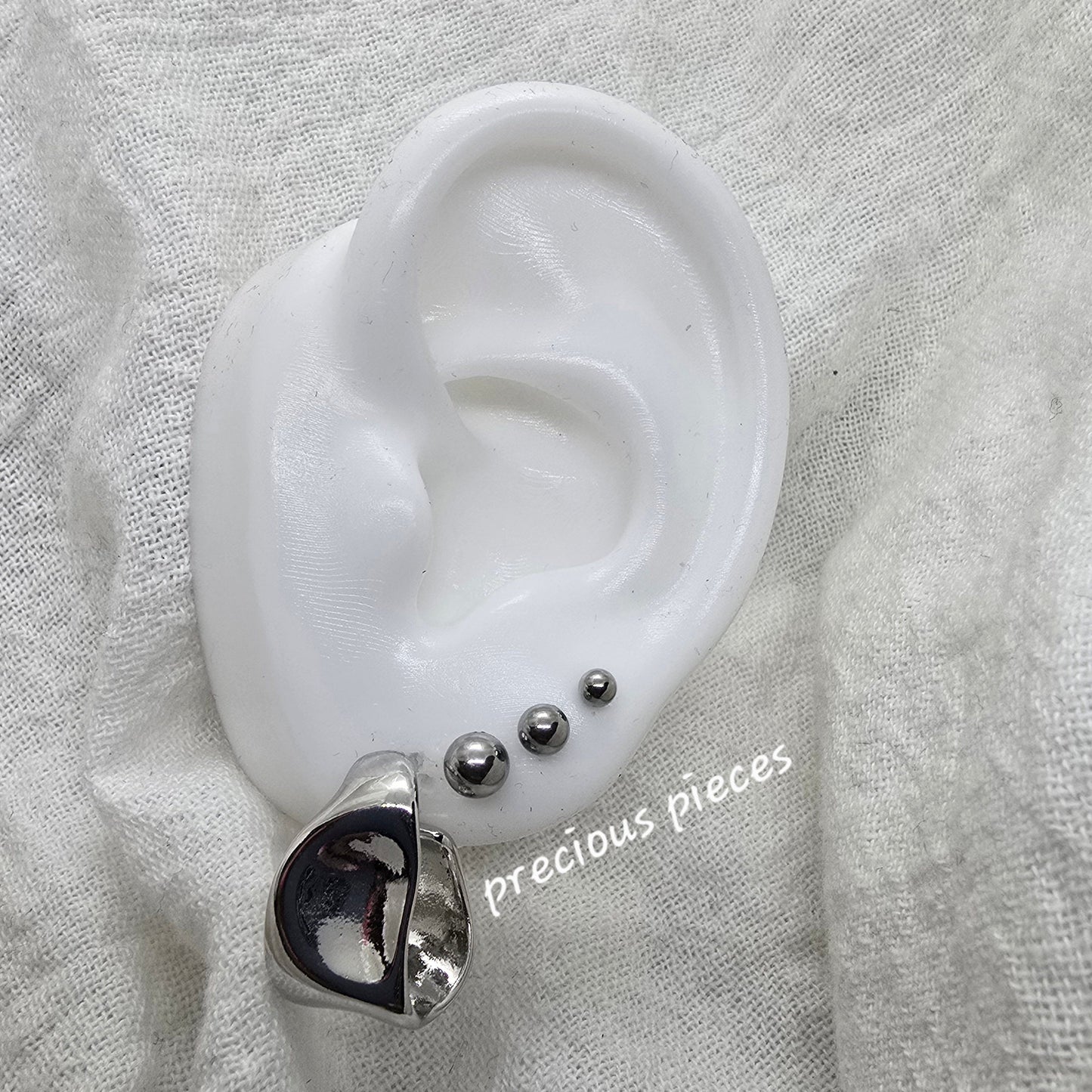 Chunky Hammered Hoop Earrings (click for more options)