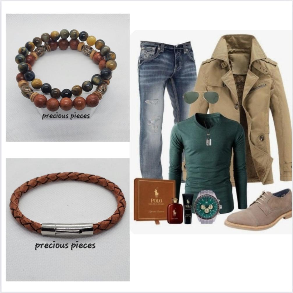 Men's Leather Rope Bracelet