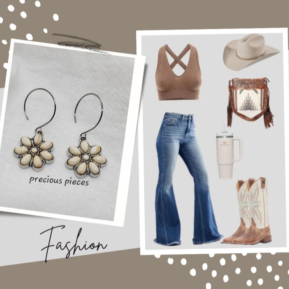 Western Flower Earrings (click for more colors)