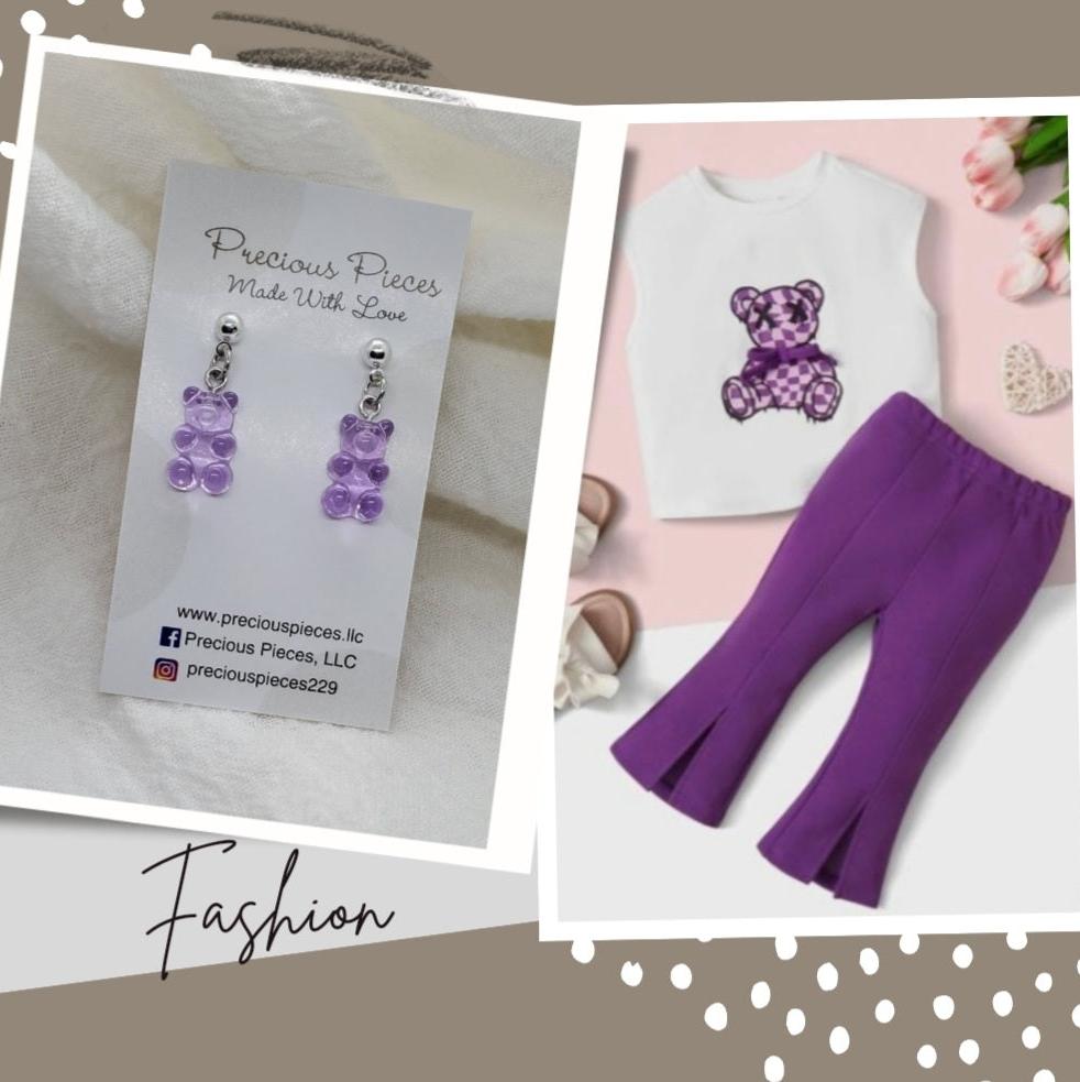 Kid's Gummy Bear Earrings (click for more colors)