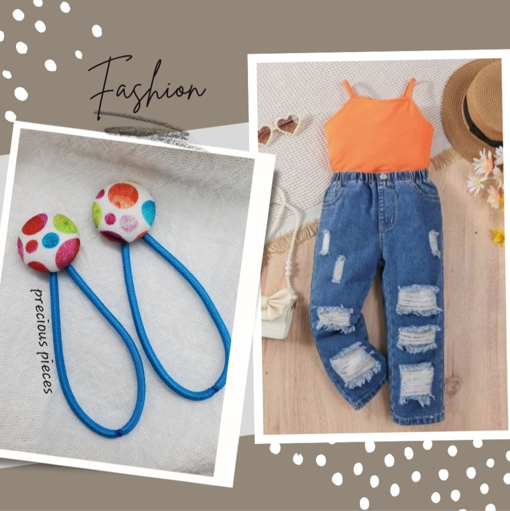 Kid's Polka-dot Hair Accessories