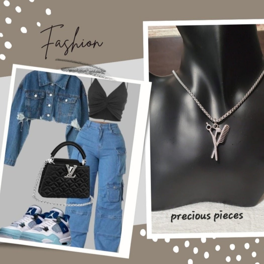 Scissor and Comb Charm