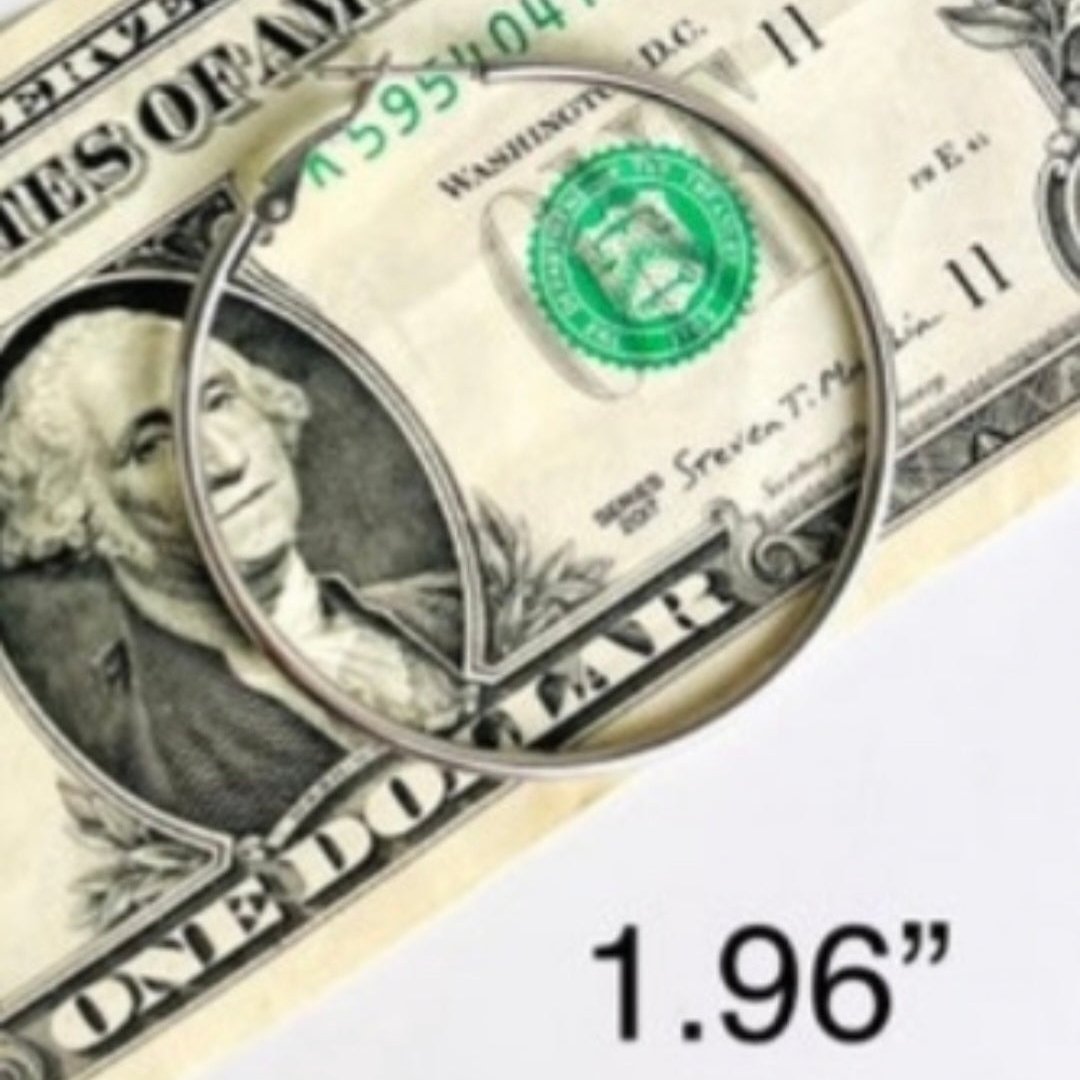 Wire Wrapped Pearl Hoop Earrings (1.96")