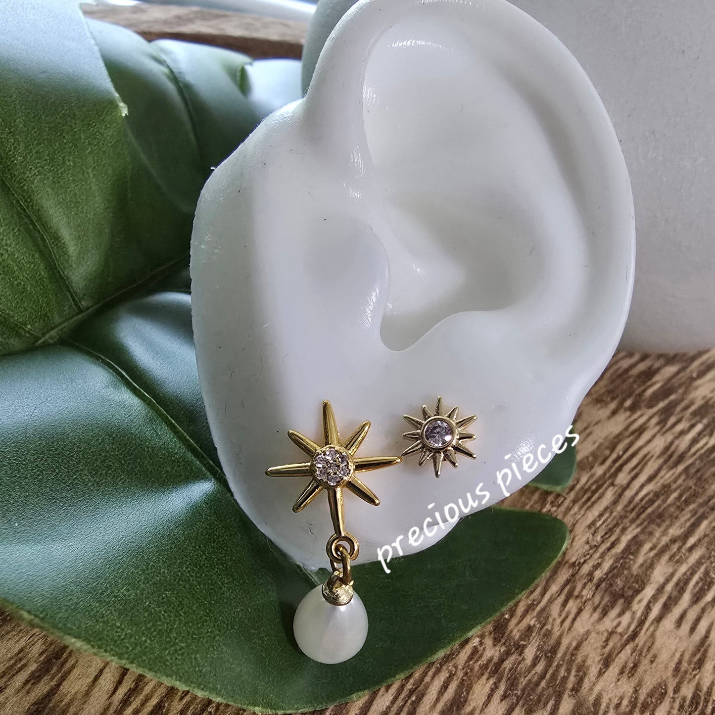 North Star Pearl Earrings