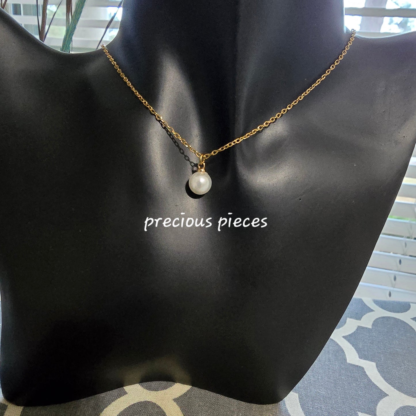 Gold Pearl Necklace