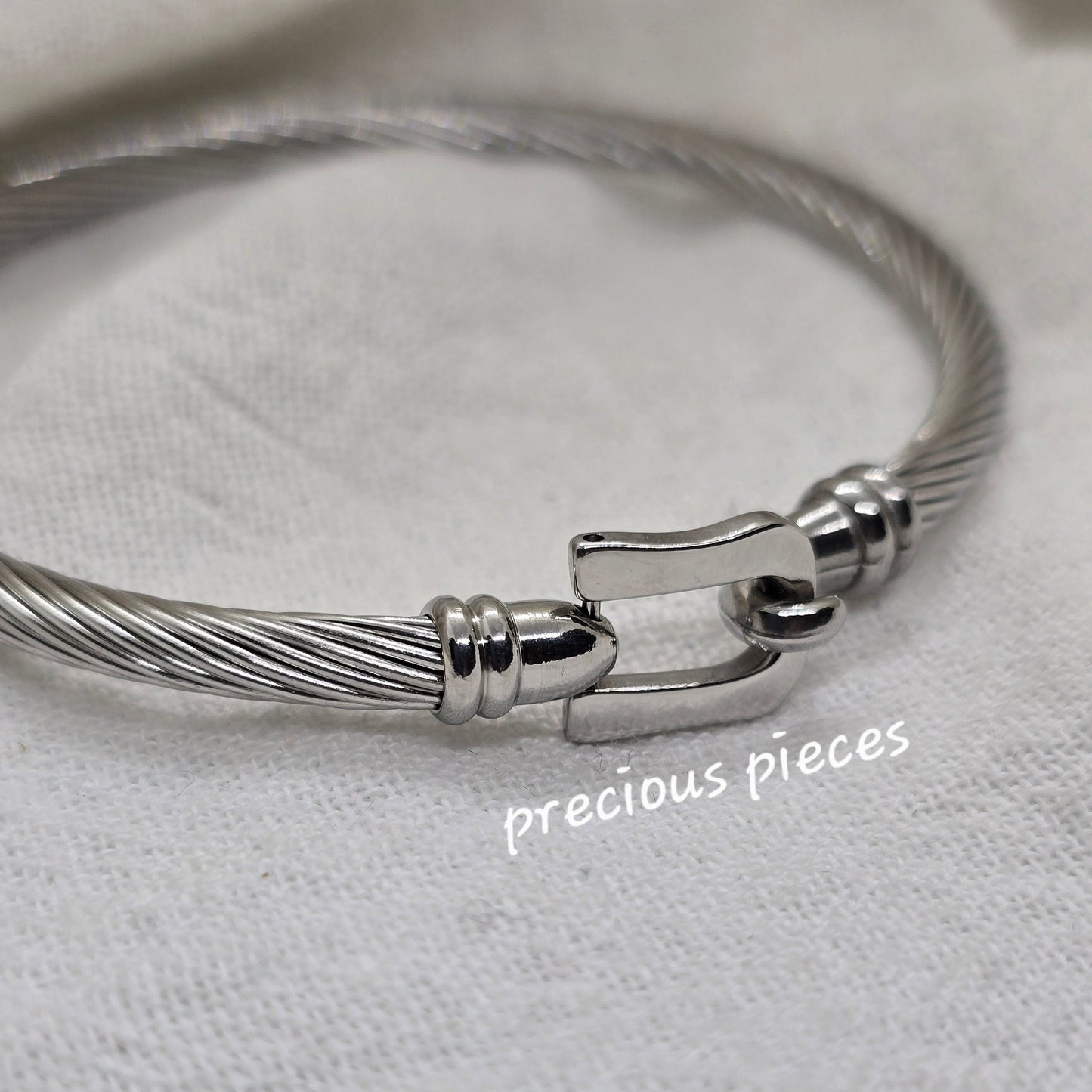 Buckle Clasp Bangle Bracelet